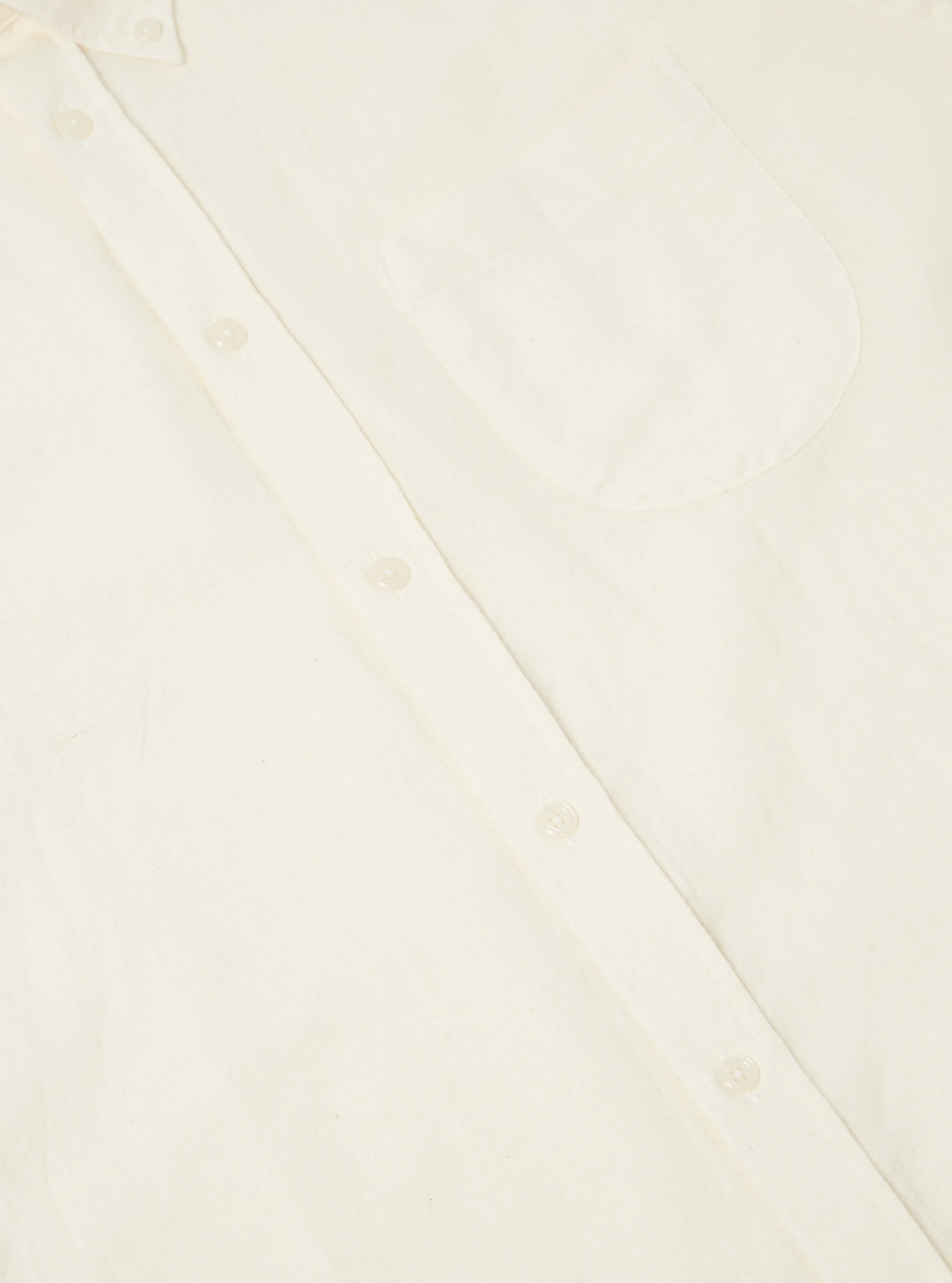Brushed Cotton Wool Daybrook Shirt - Ecru
