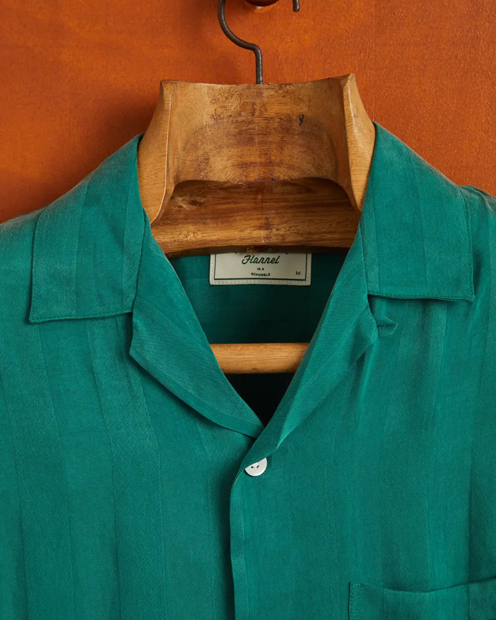 Cupro Stripe Shirt - Green