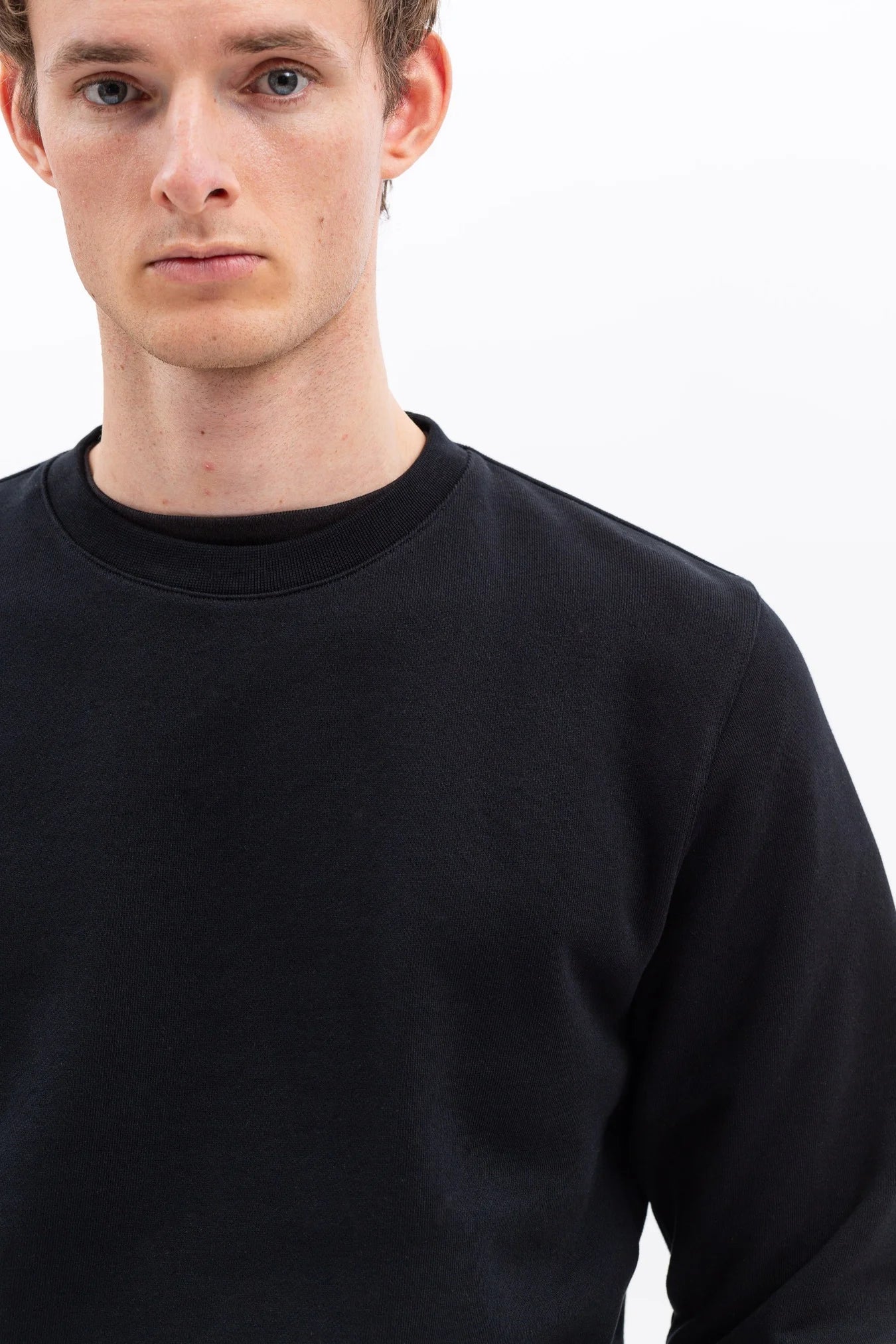 Vagn Slim Organic Sweatshirt - Black