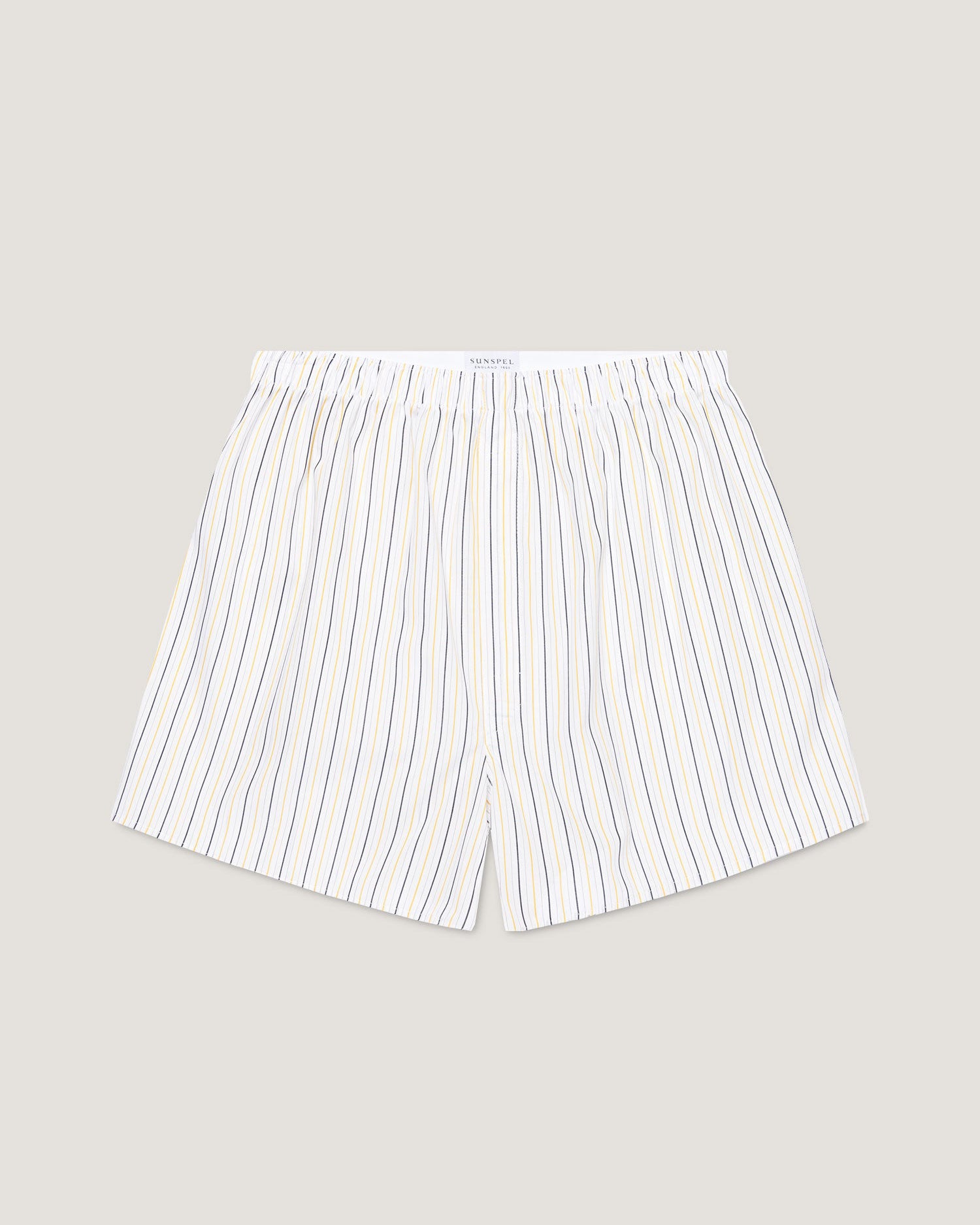 Classic Boxer Shorts - White/Blue/Yellow
