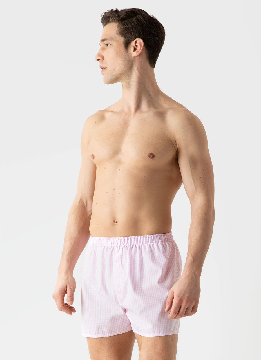 Classic Boxer Short - Small Pink Gingham