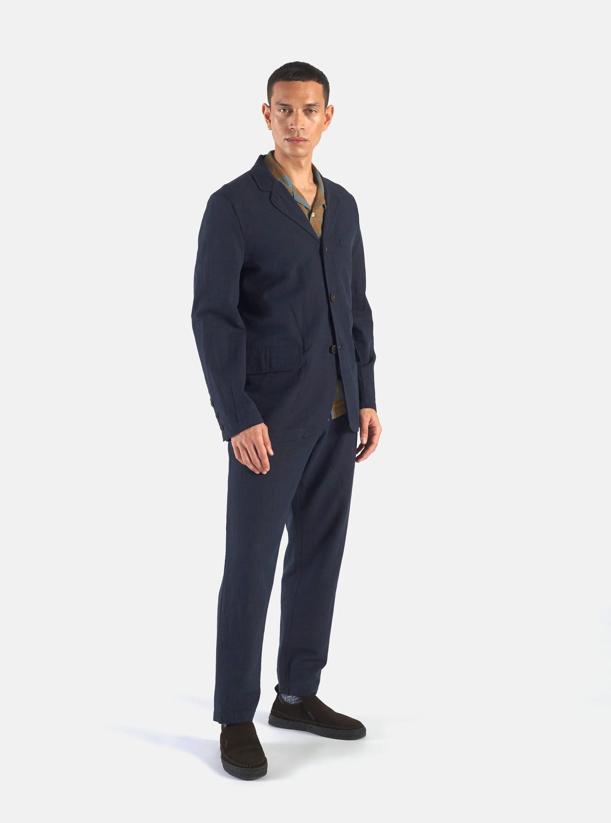 Military Chino Lord Cotton Linen - Navy