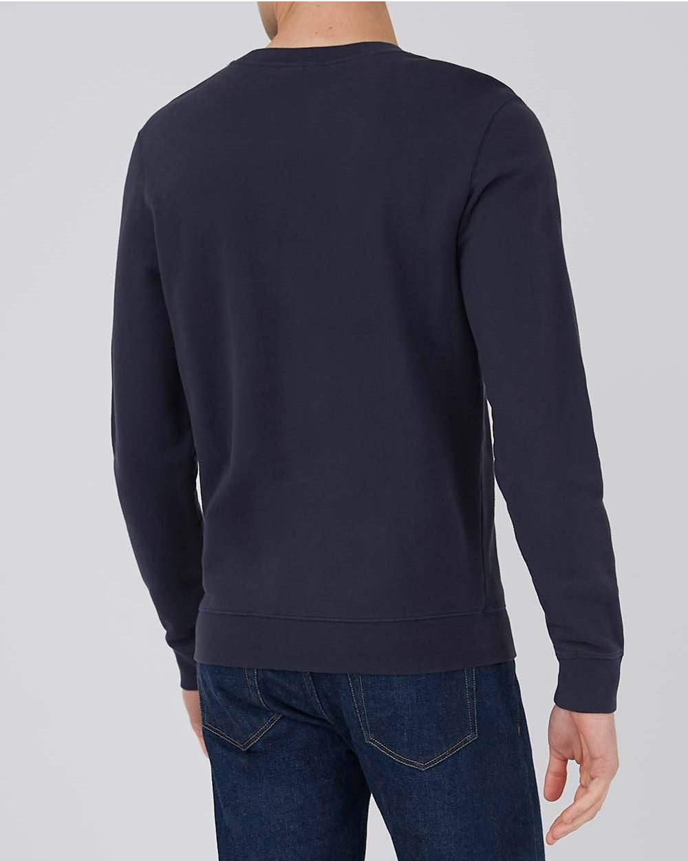 Cotton Loopback Sweatshirt - Navy
