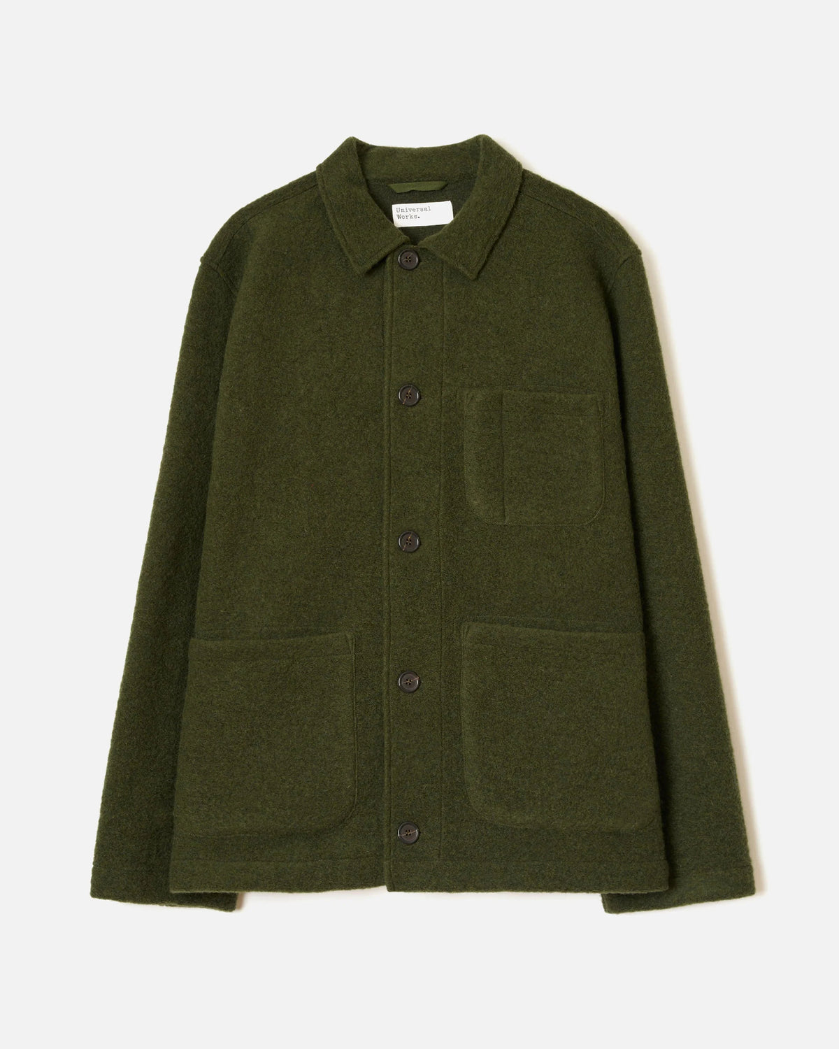 Wool Fleece Field Jacket - Olive
