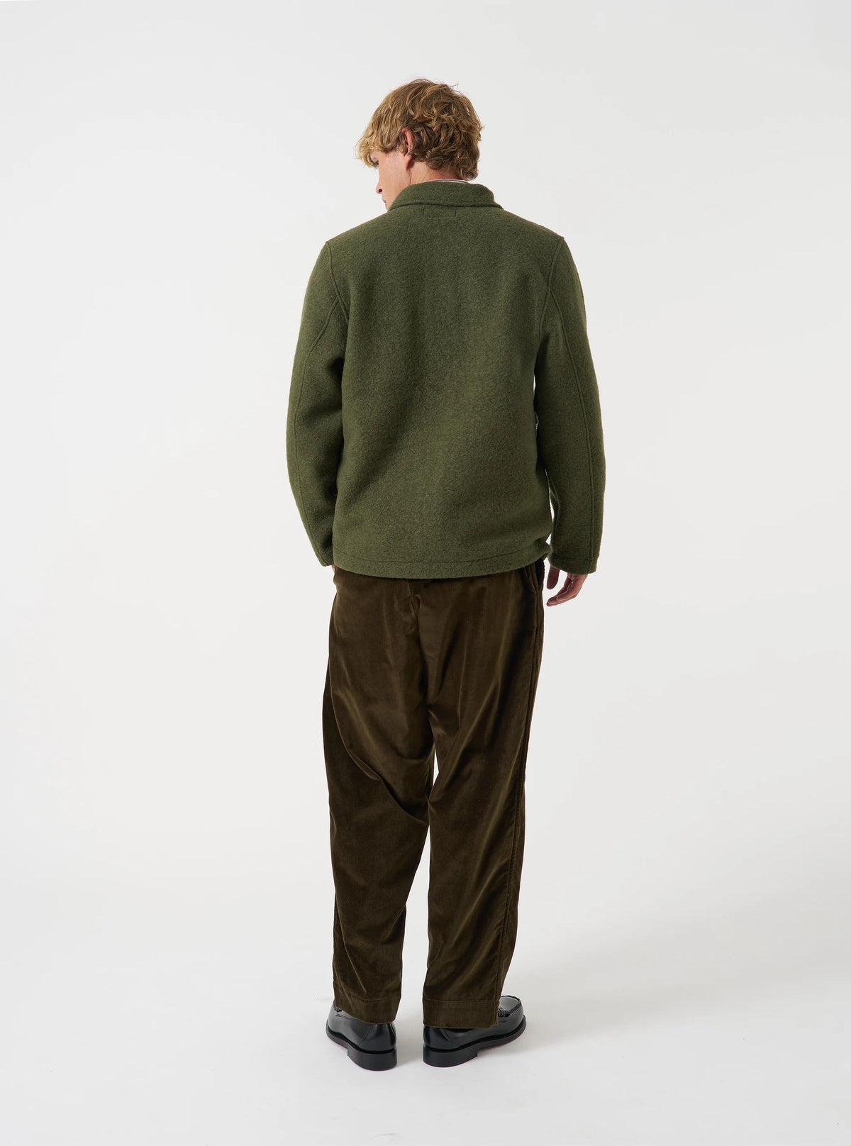 Wool Fleece Field Jacket - Olive