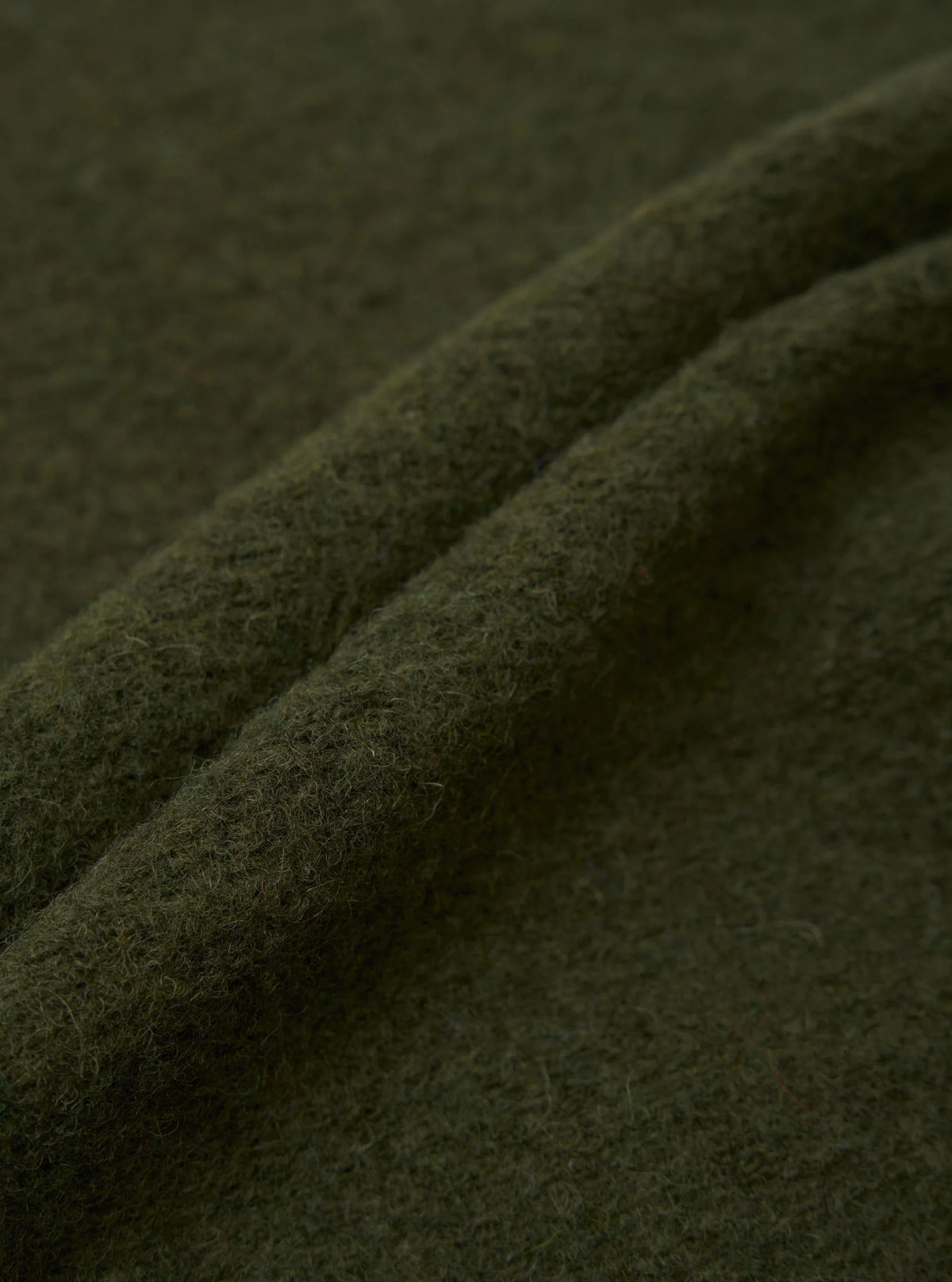 Wool Fleece Field Jacket - Olive