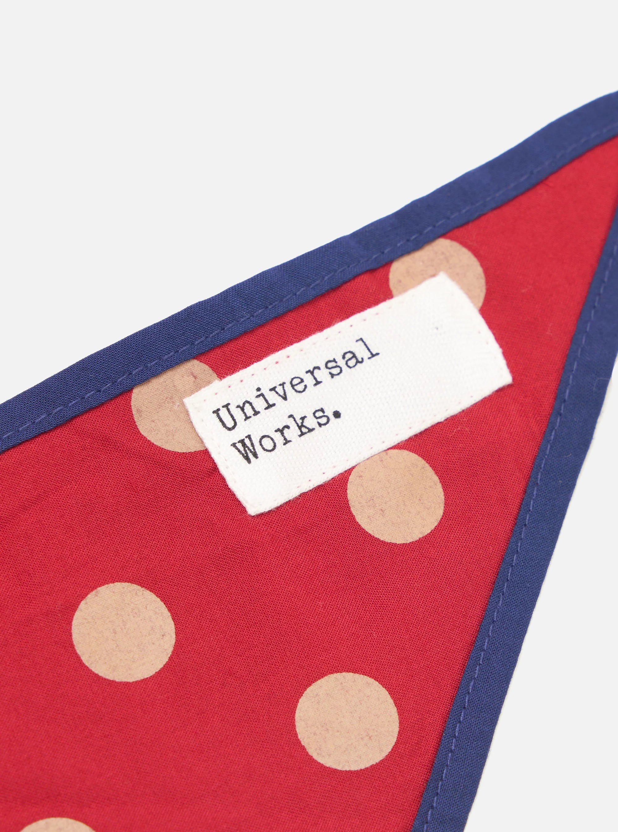 Scout Scarf - Red Bold Dot Print Rayon