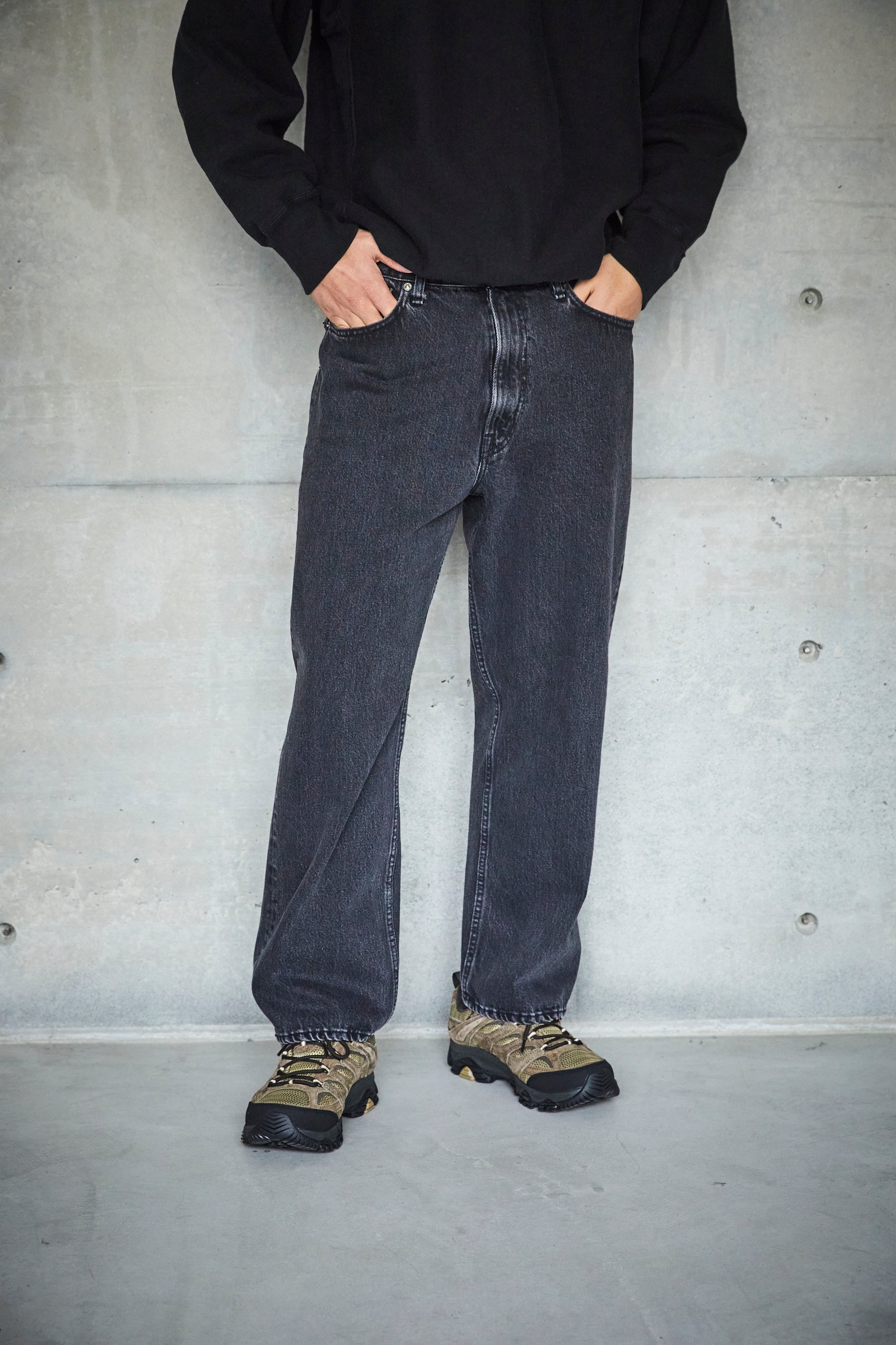 101 Dad's Fit - Black Denim Stone