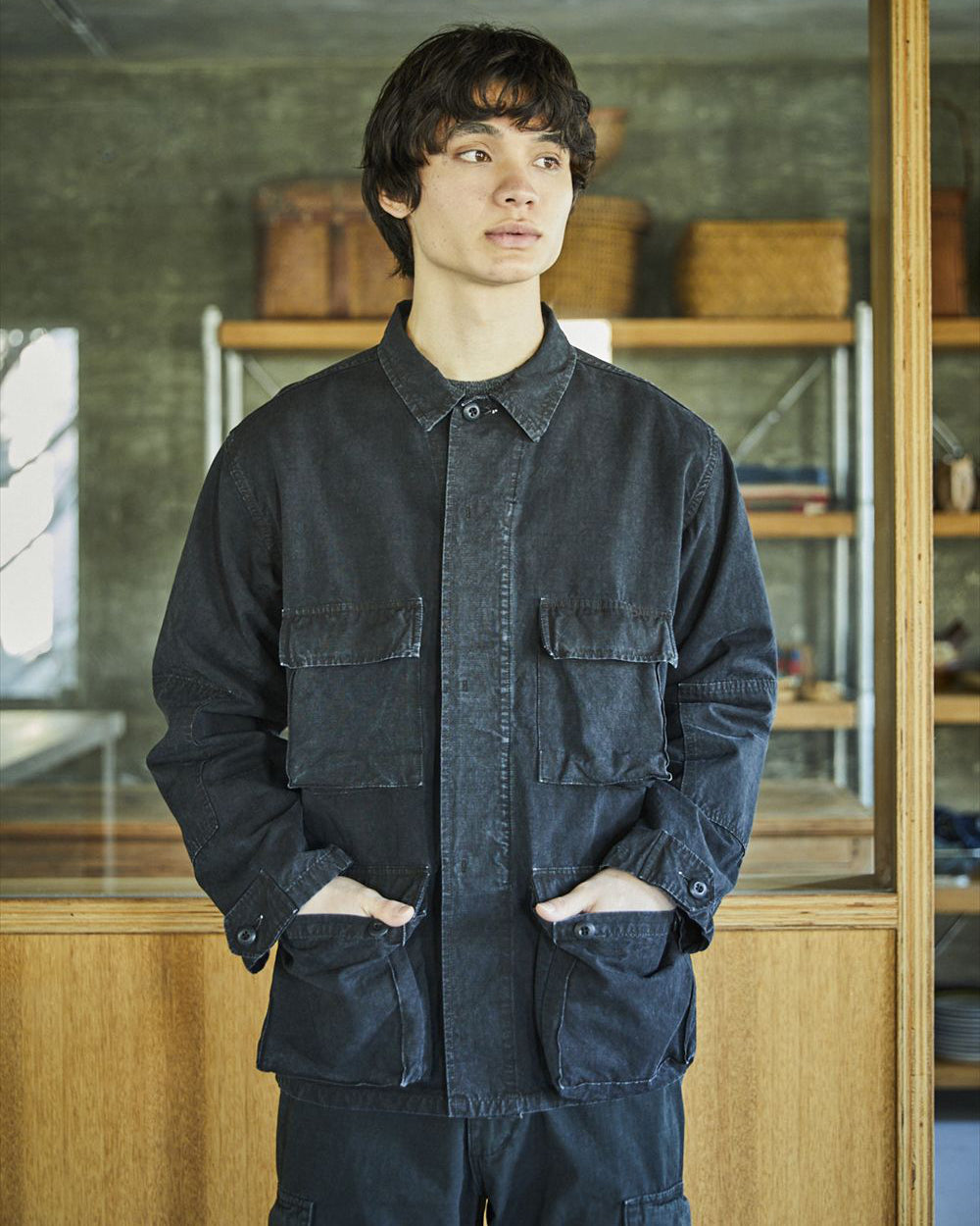 B.D.U Jacket - Stone Washed Black