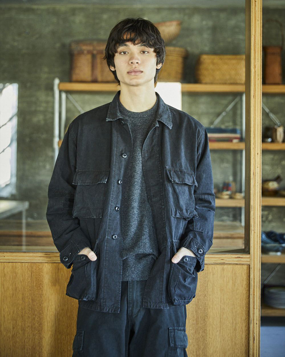 B.D.U Jacket - Stone Washed Black