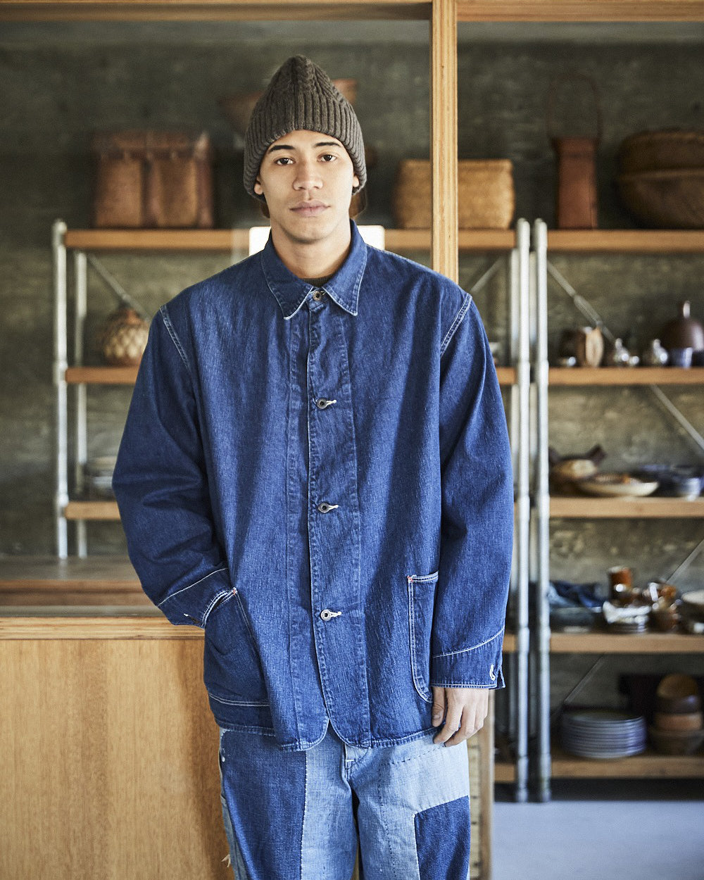 WWII Simplified Denim Coverall - Vintage Indigo