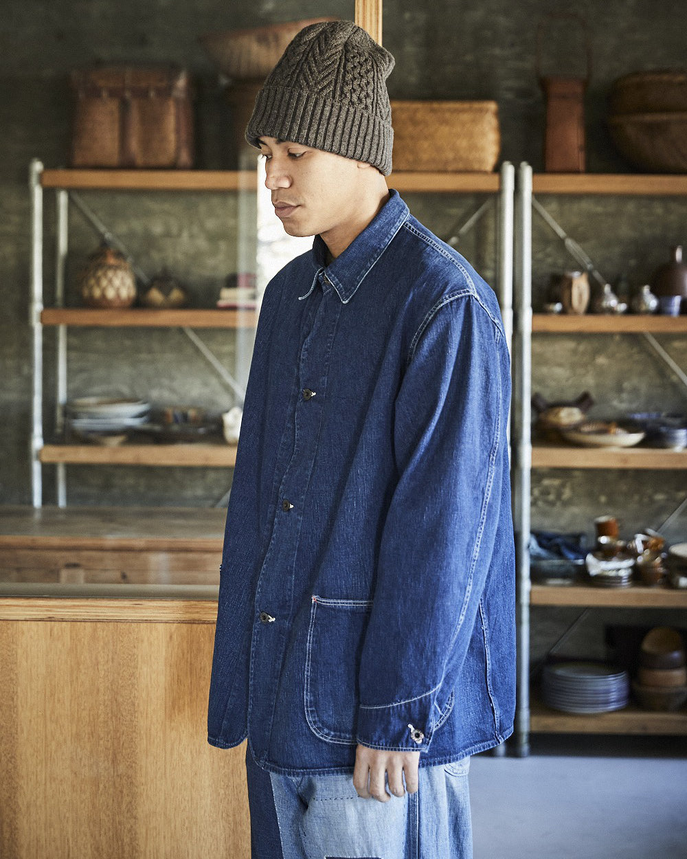WWII Simplified Denim Coverall - Vintage Indigo