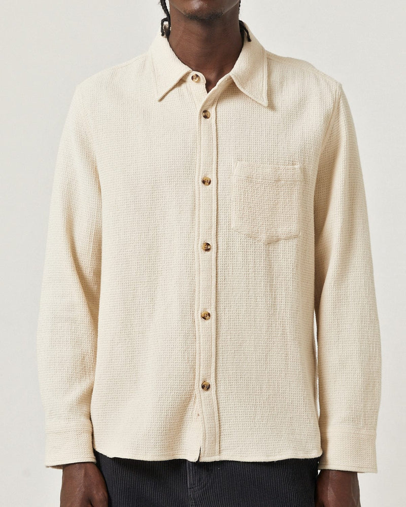 Pigment Dyed Waffle LS - Natural