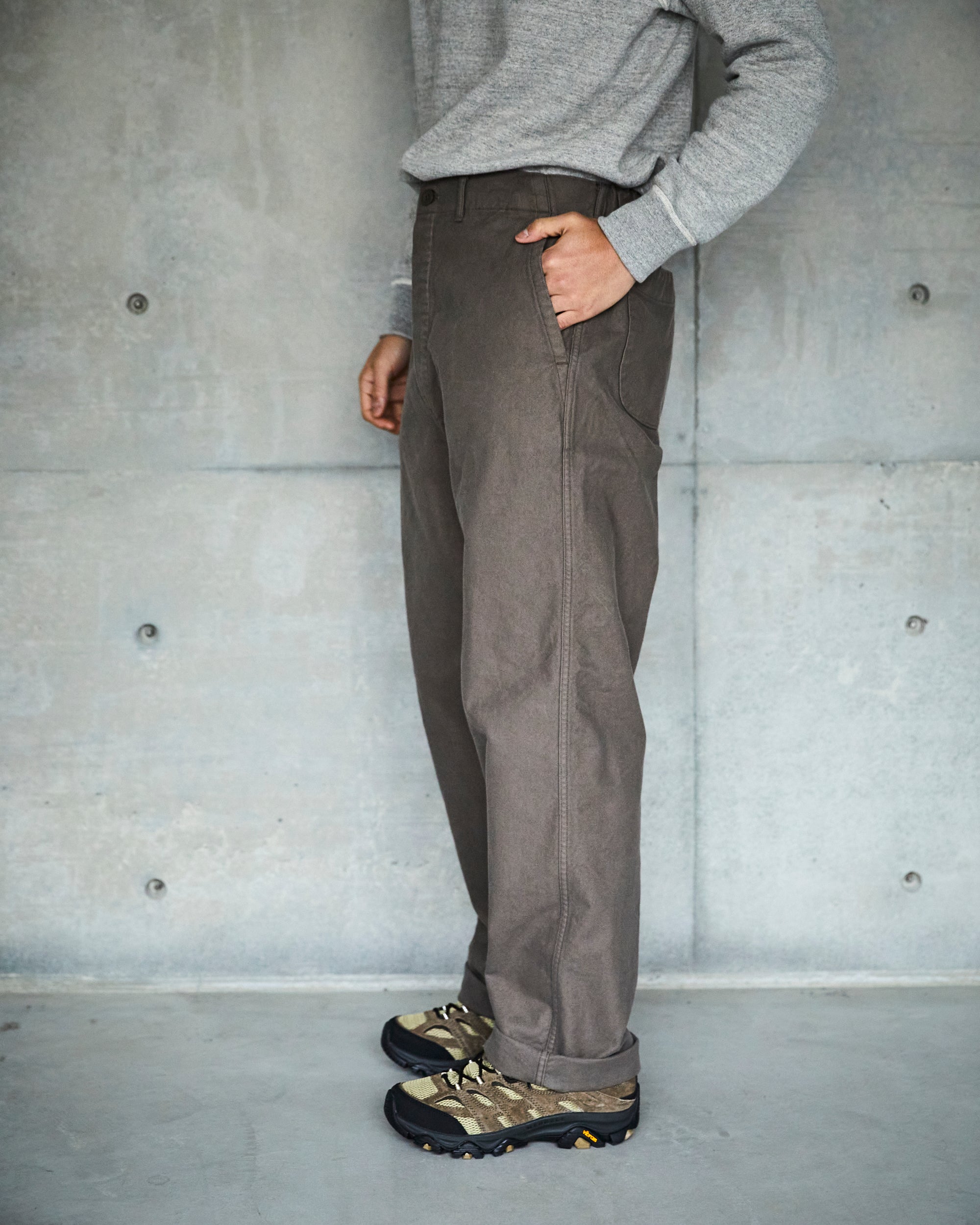 French Work Pants - Rose Grey