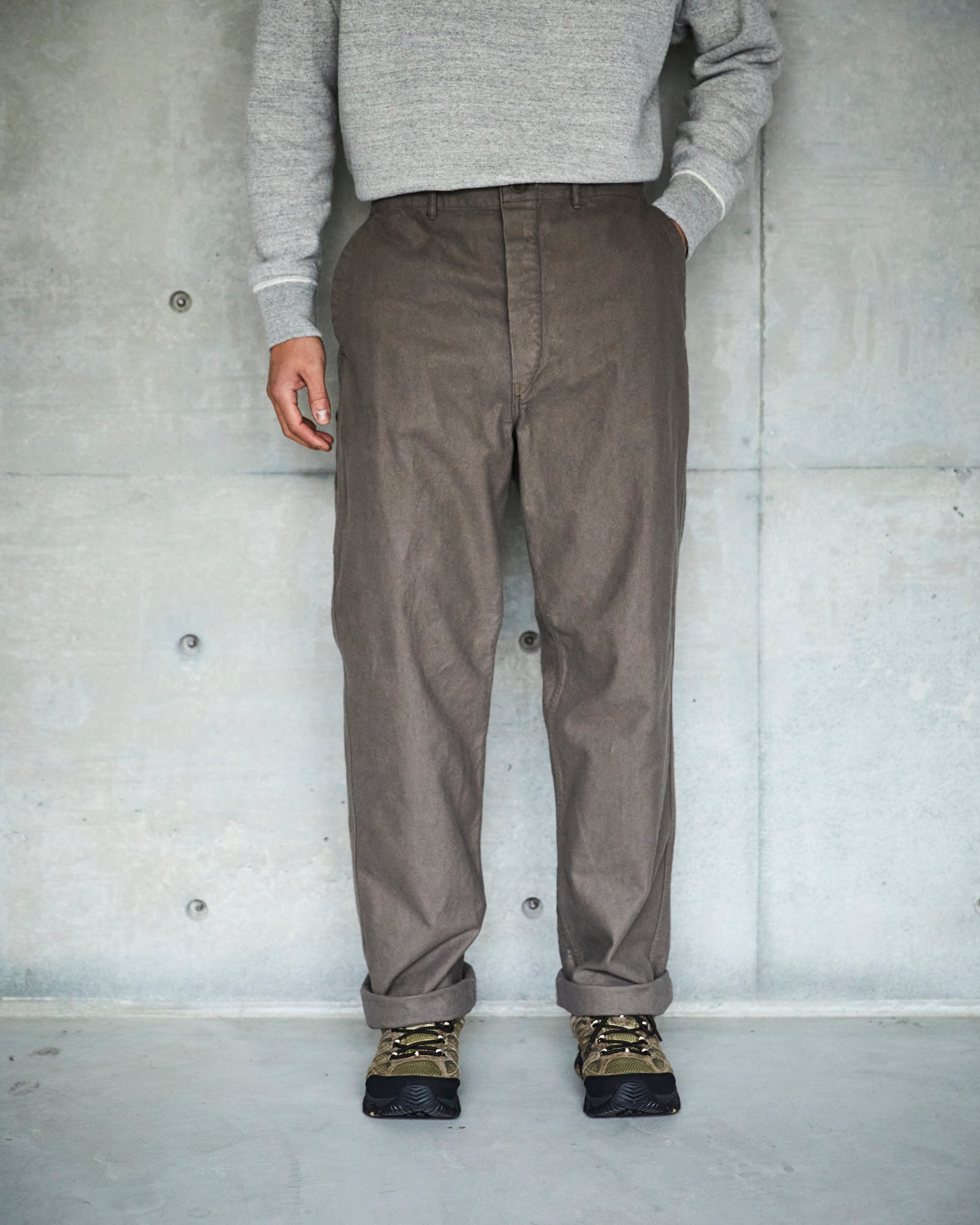 French Work Pants - Rose Grey