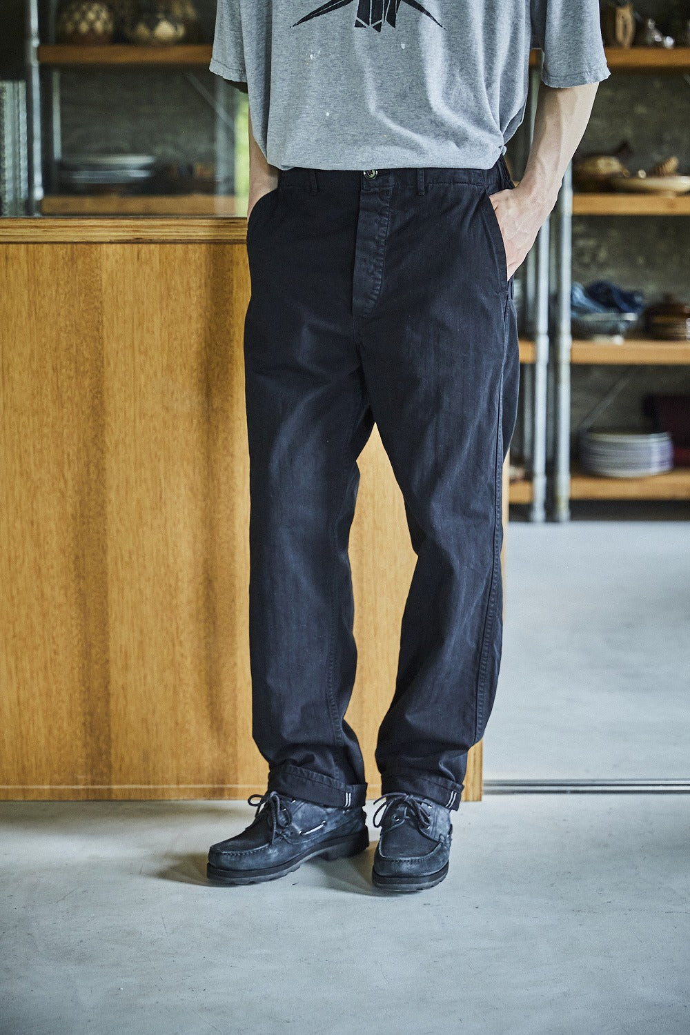 French Work Pants - Black