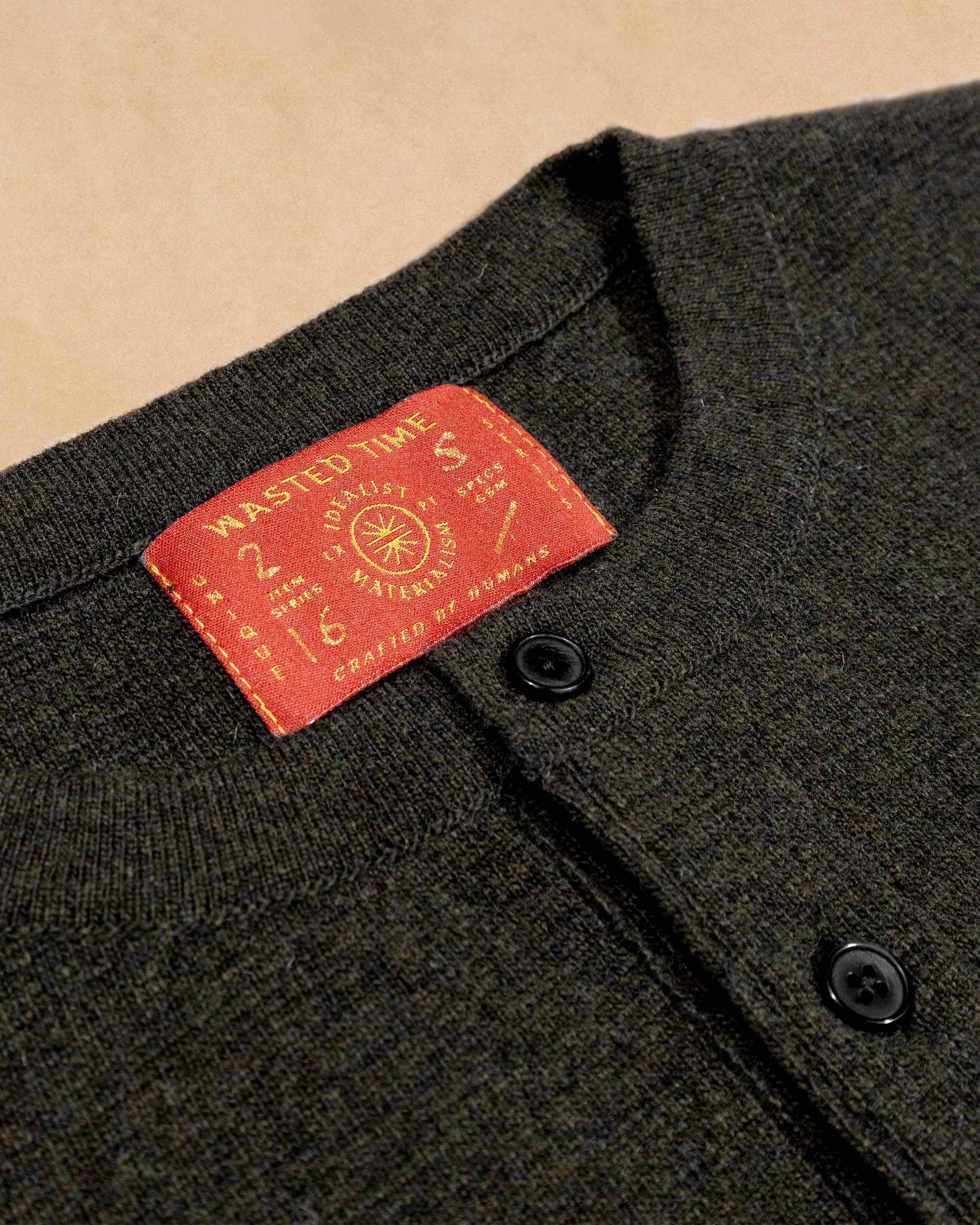 Woolen Henley - Khaki