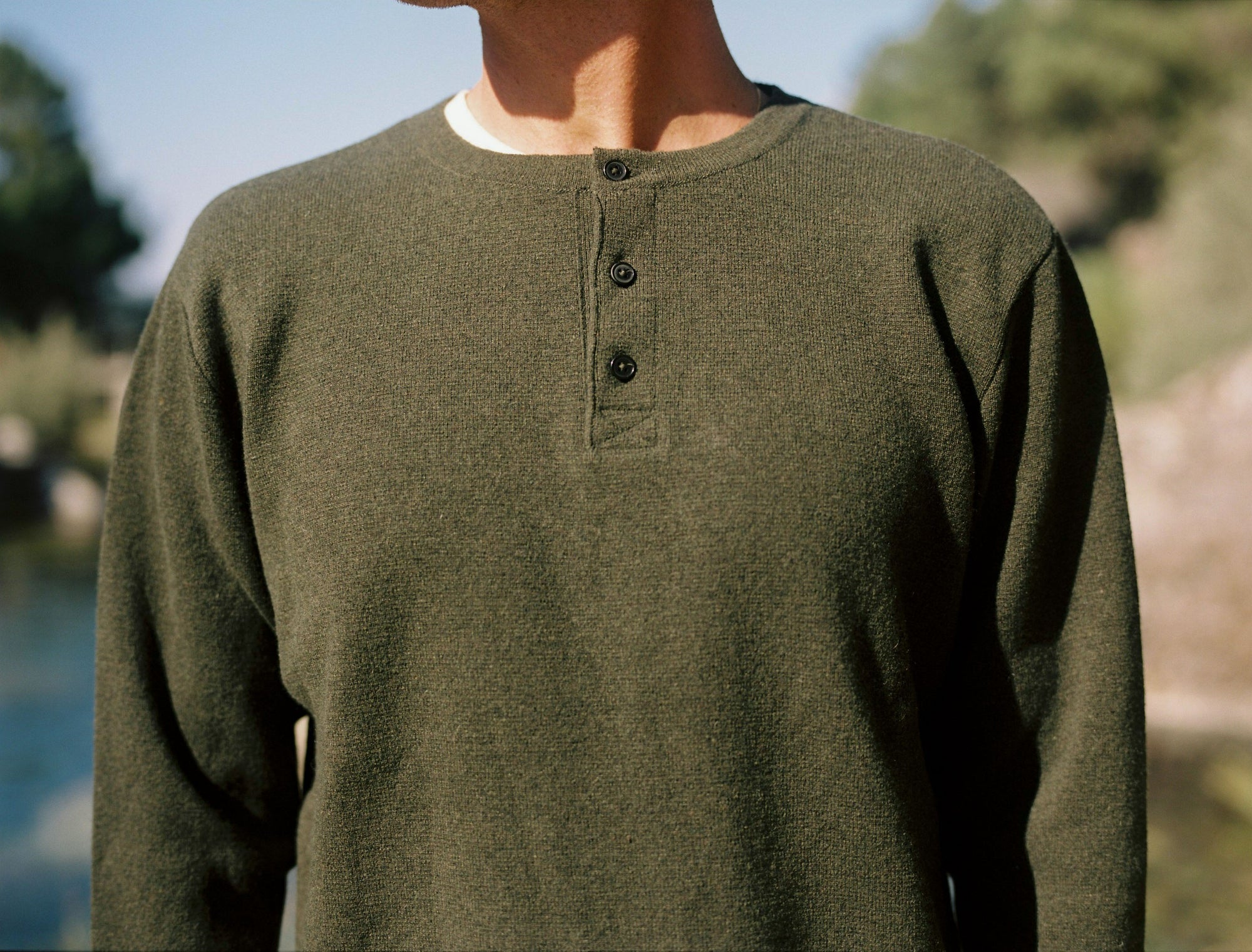 Woolen Henley - Khaki