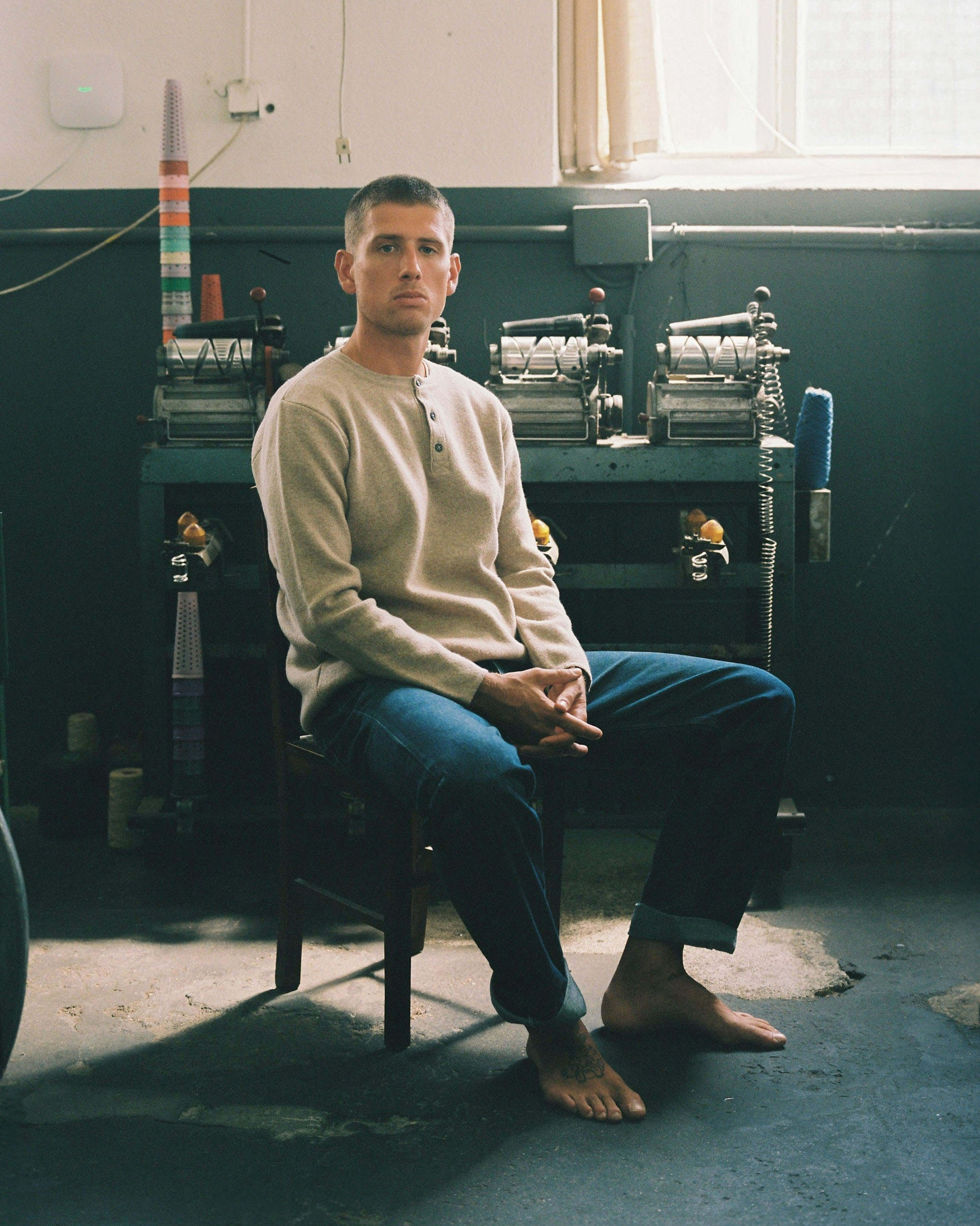 Woolen Henley - Dust