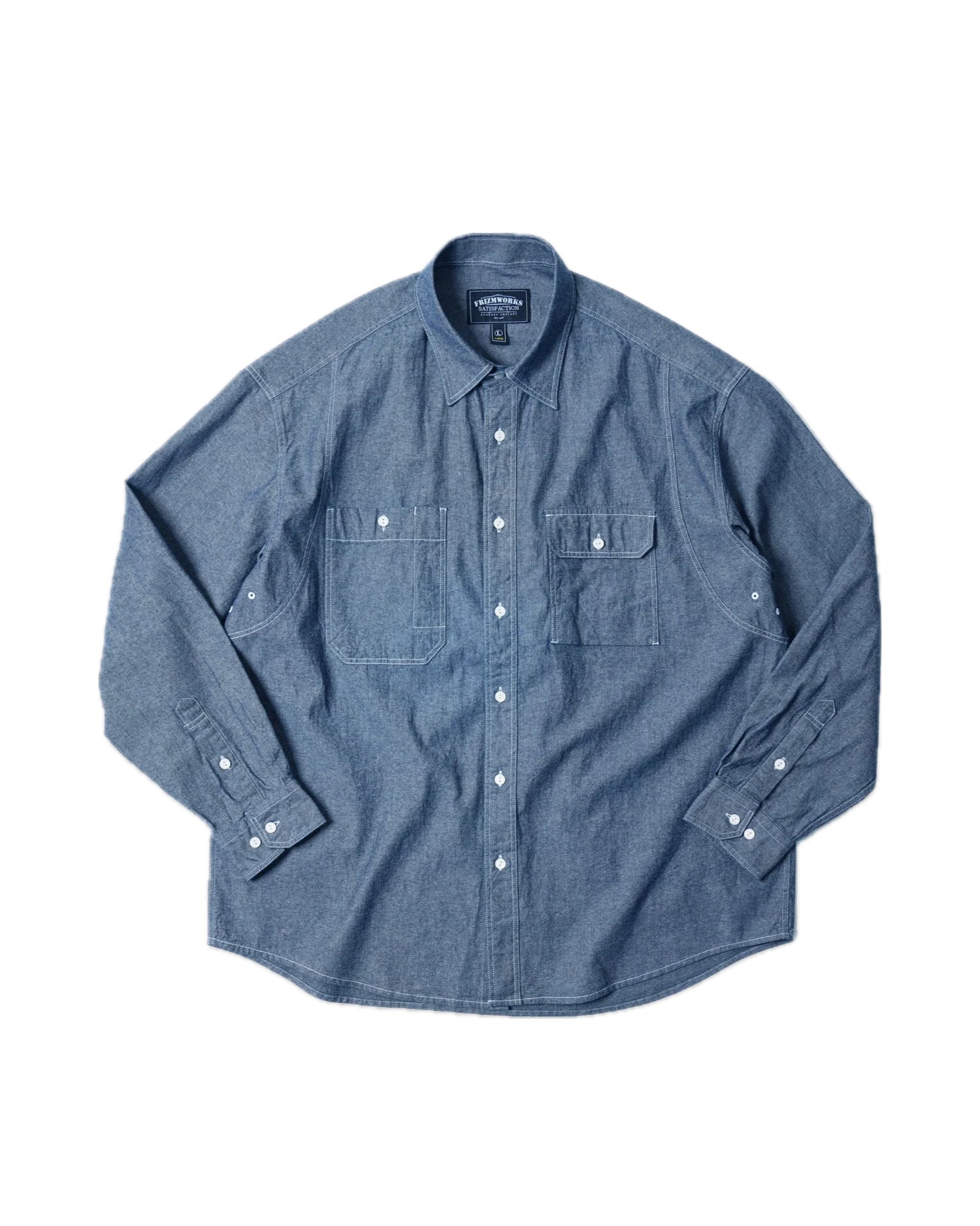 1920's Chambray Work Shirt - Blue