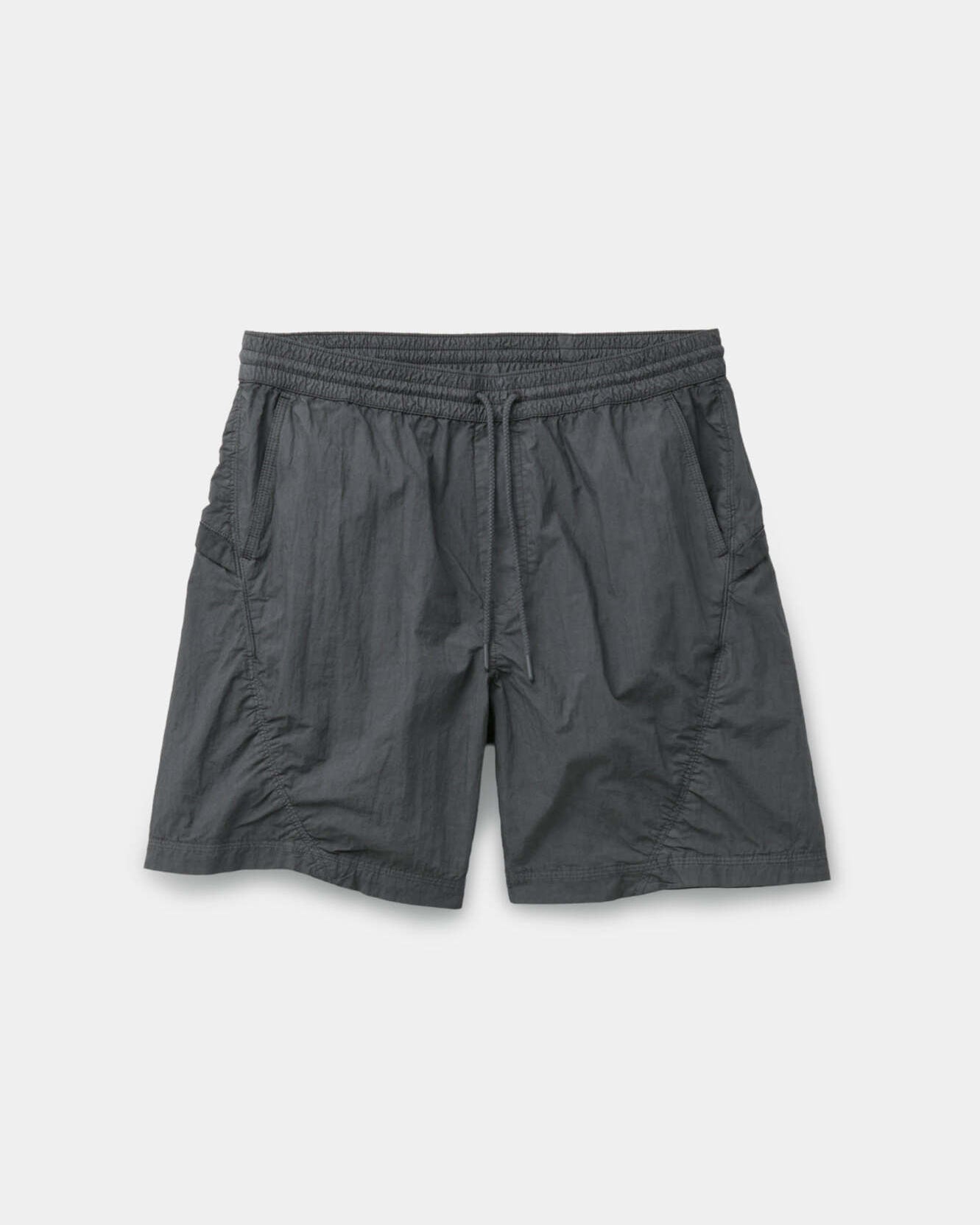 Washed Cutoff Denim Shorts - Washed Gray