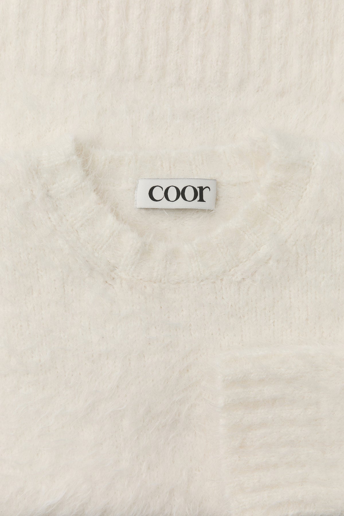 Maxi Alpaca Blend Hairy Sweater - Ivory