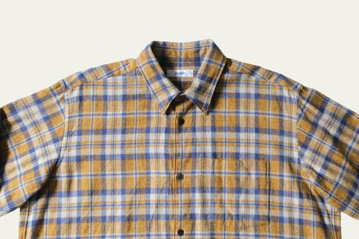 BS Shirt - Orange Check