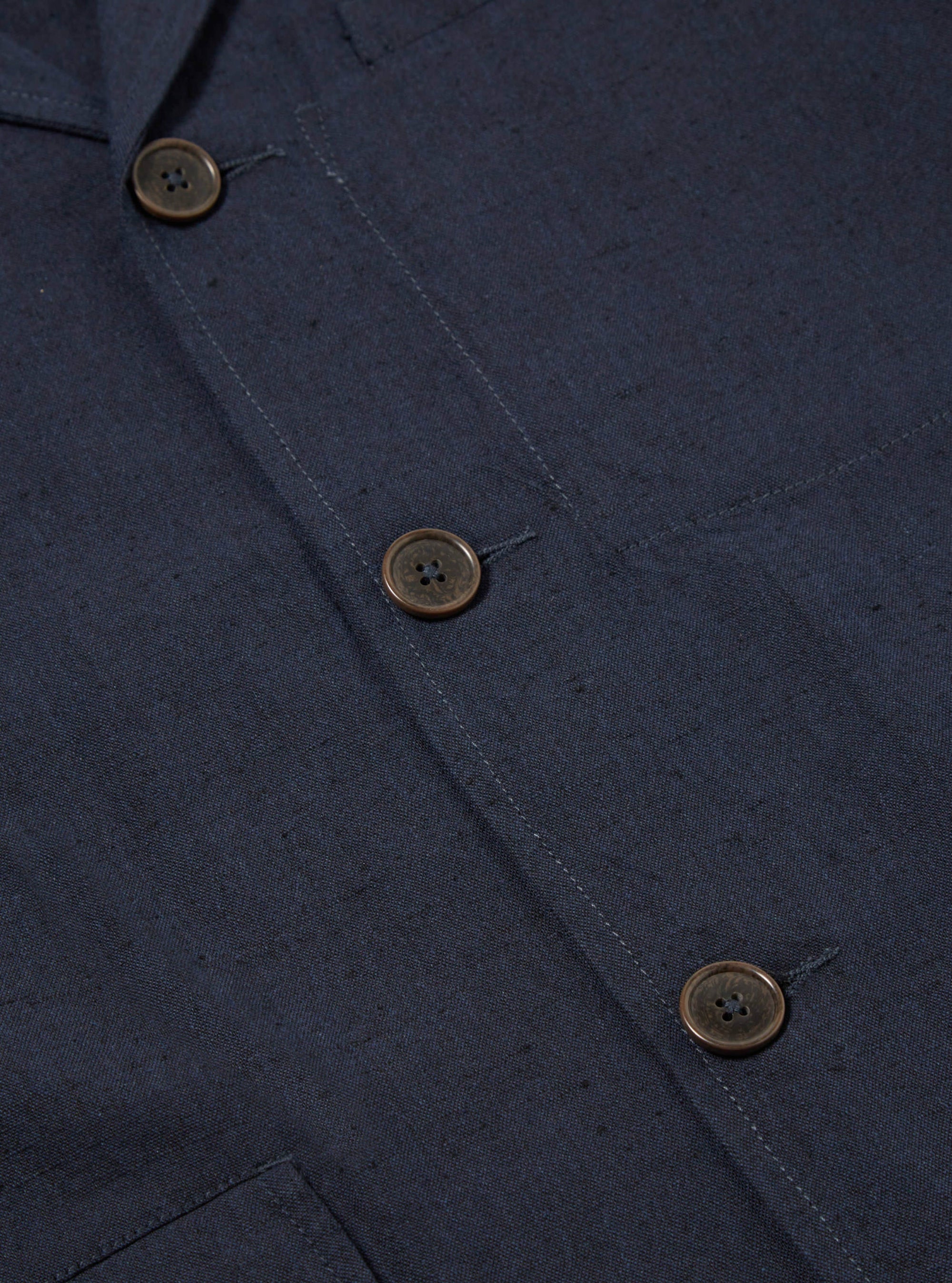 Capitol Jacket In Lord Cotton Linen - Navy