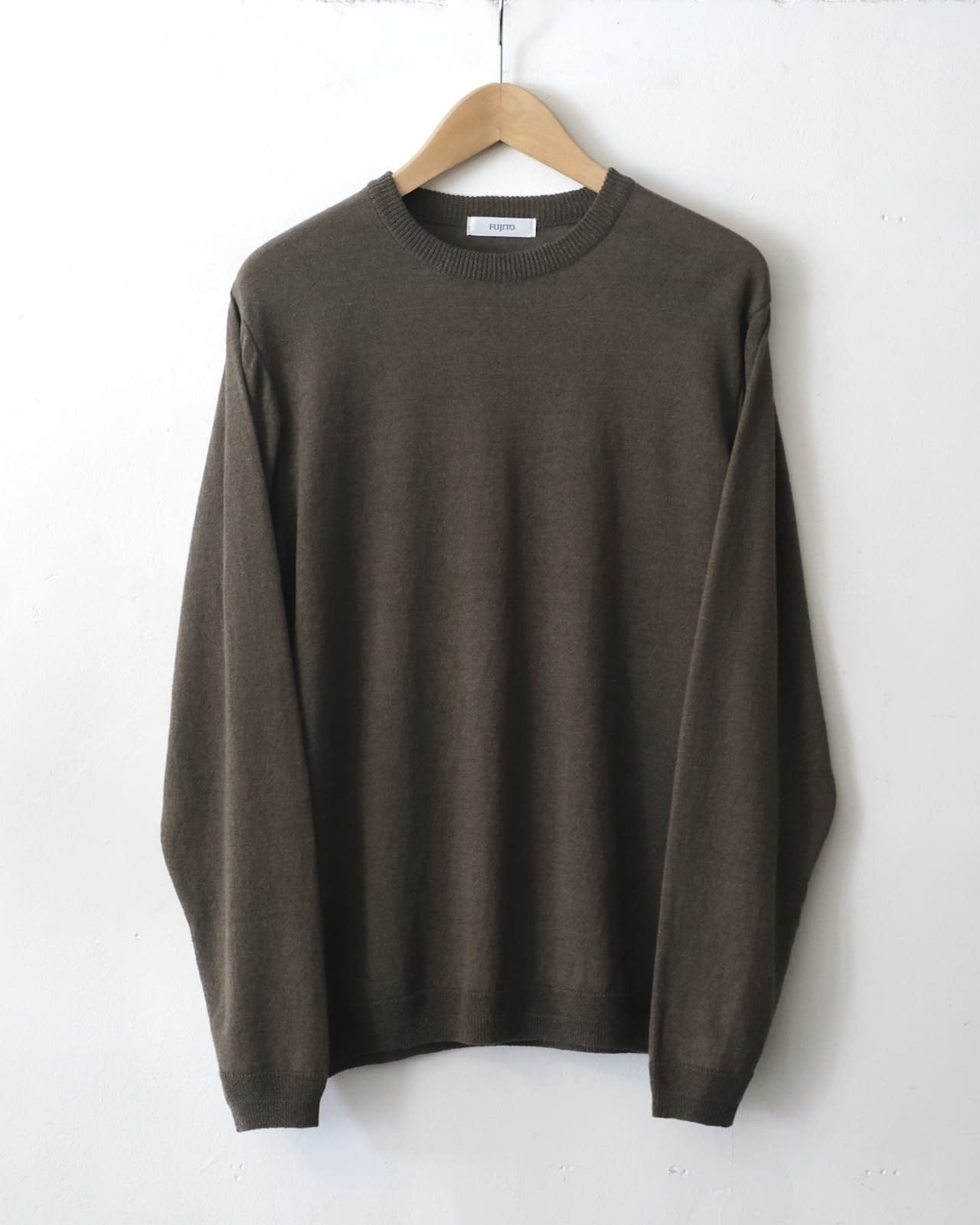 Long Sleeve Knit T-Shirt - Charcoal