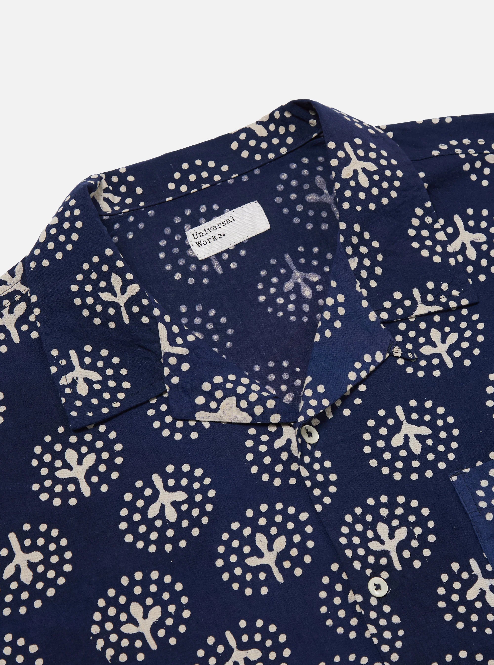 Road Shirt - Navy Magic Circle Print