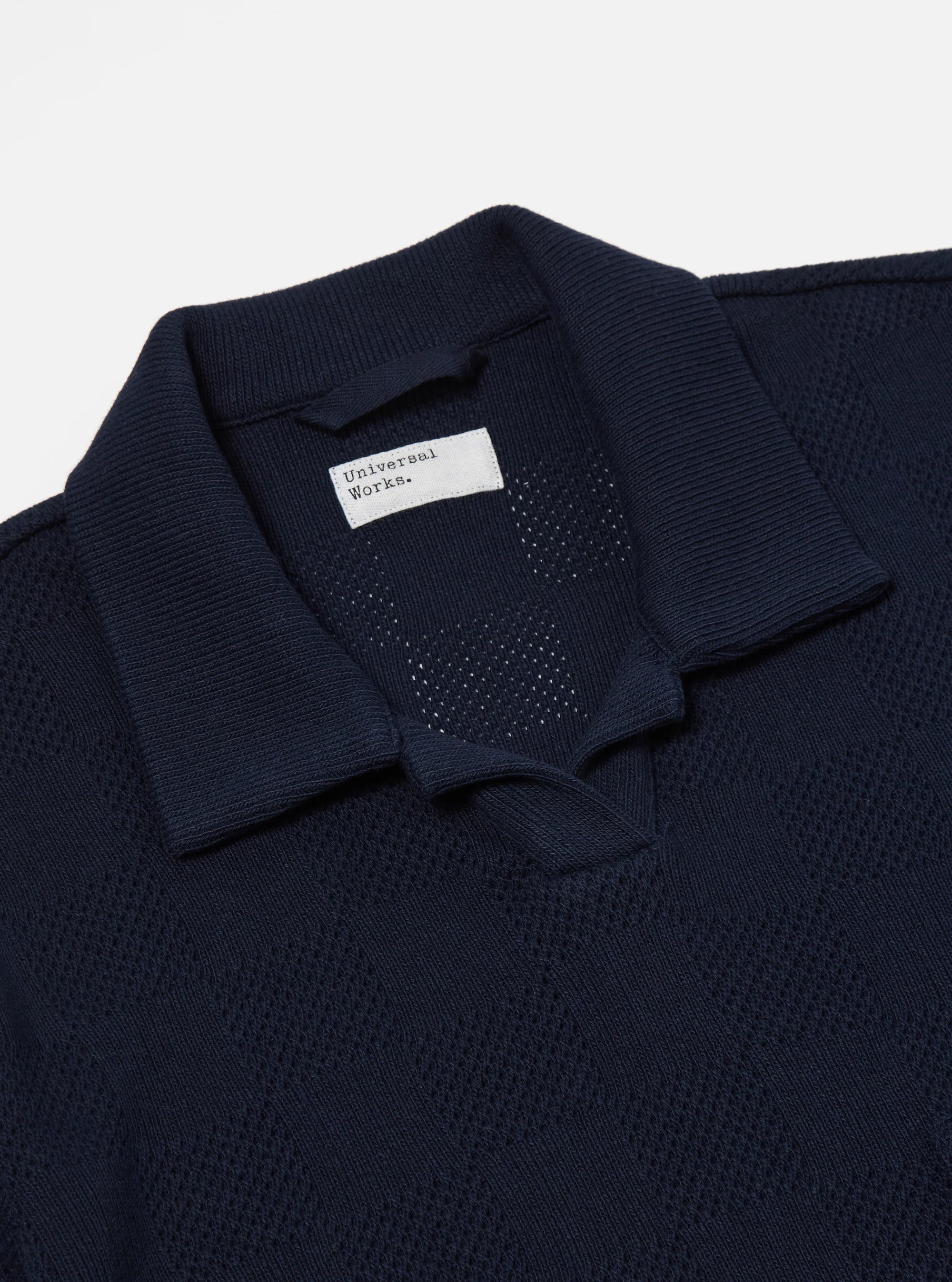 Vacation Polo - Bright Navy Fantasy Checkerboard