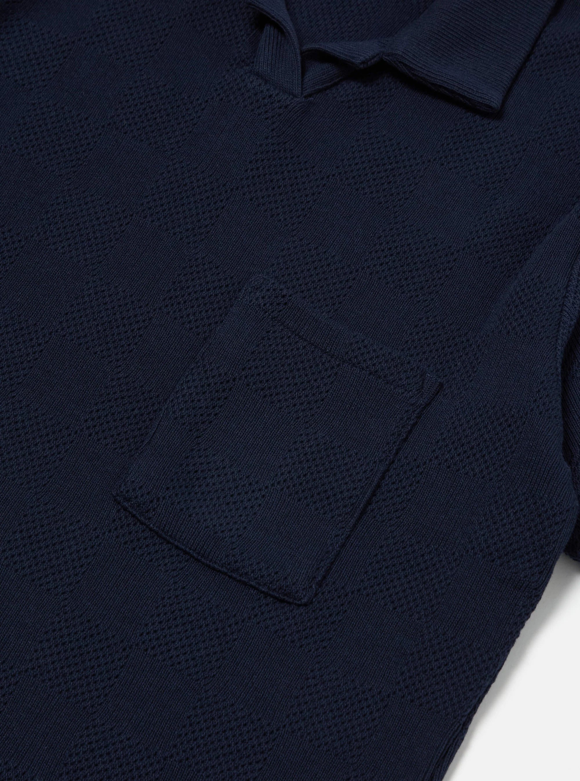 Vacation Polo - Bright Navy Fantasy Checkerboard