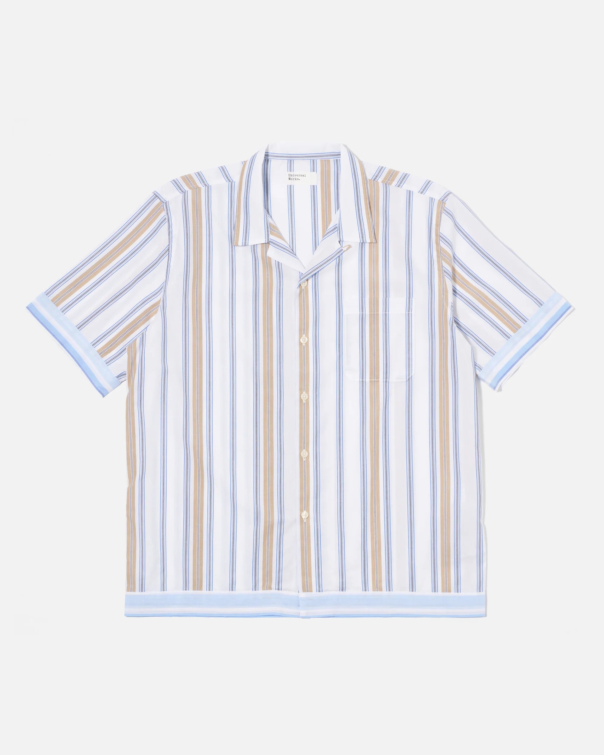 Dean Road Shirt - Blue/Sand Pop Stripe Three