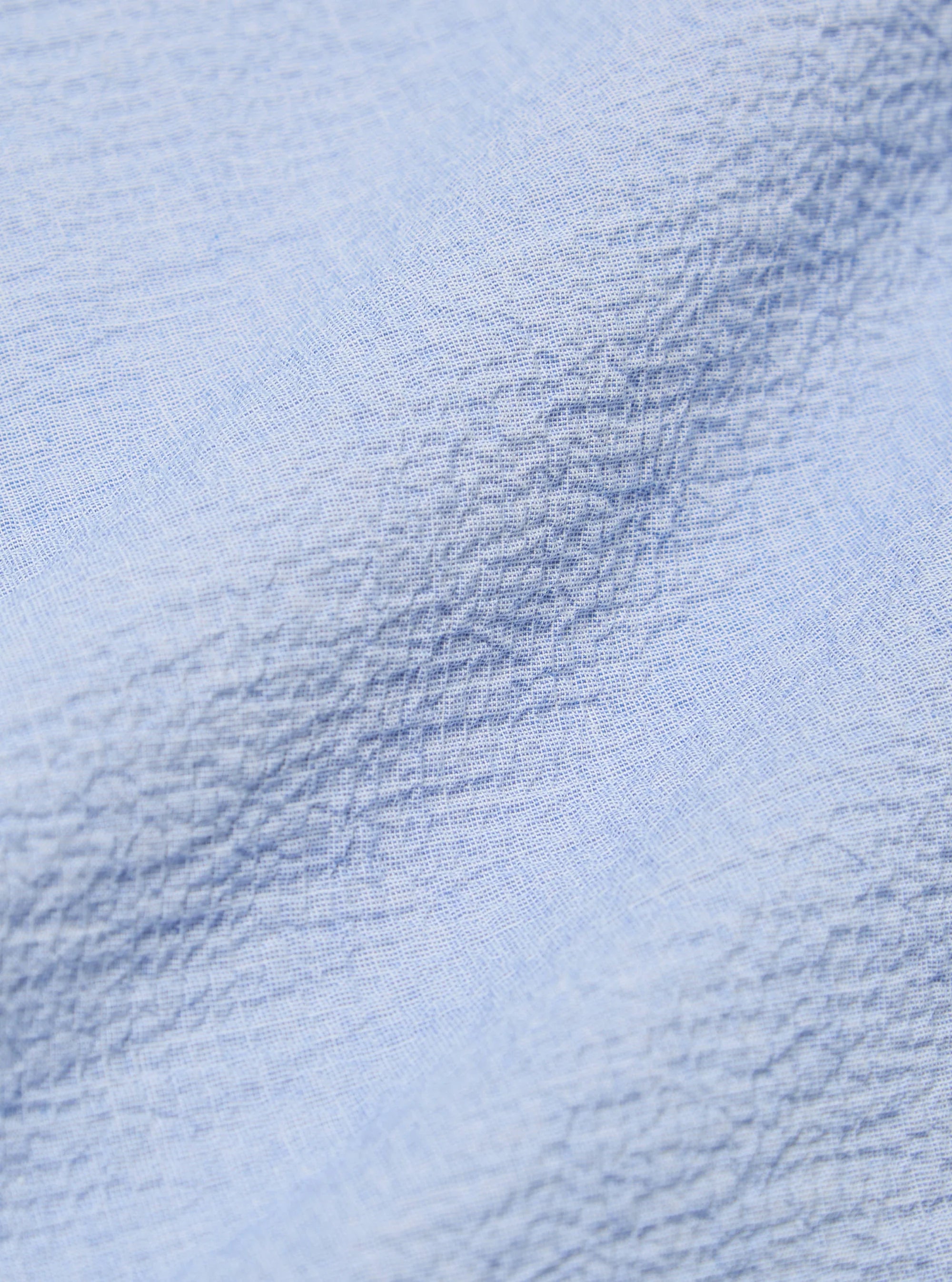 Road Shirt - Pale Blue Seersucker