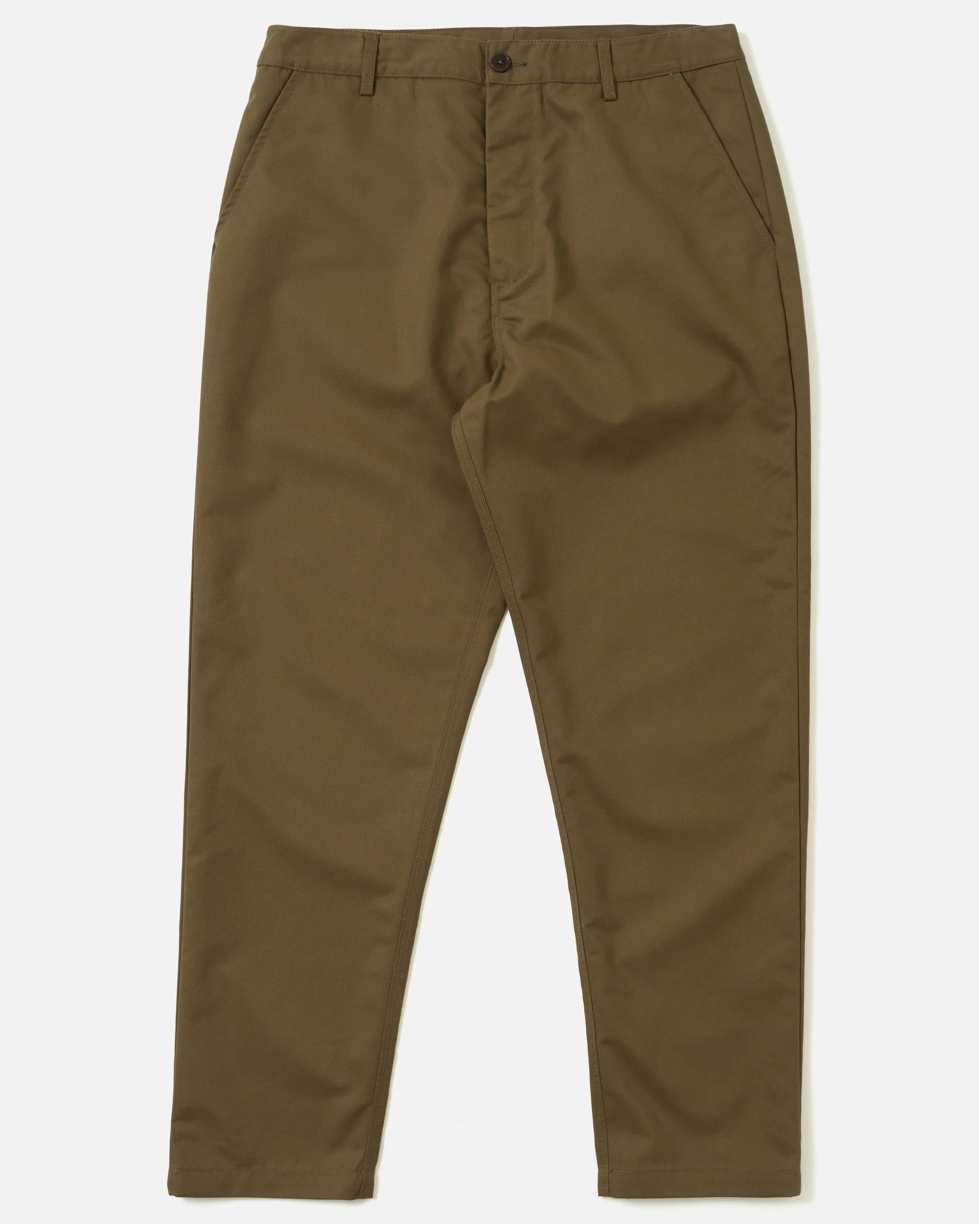 Brushed Polytech Military Chino - Khaki