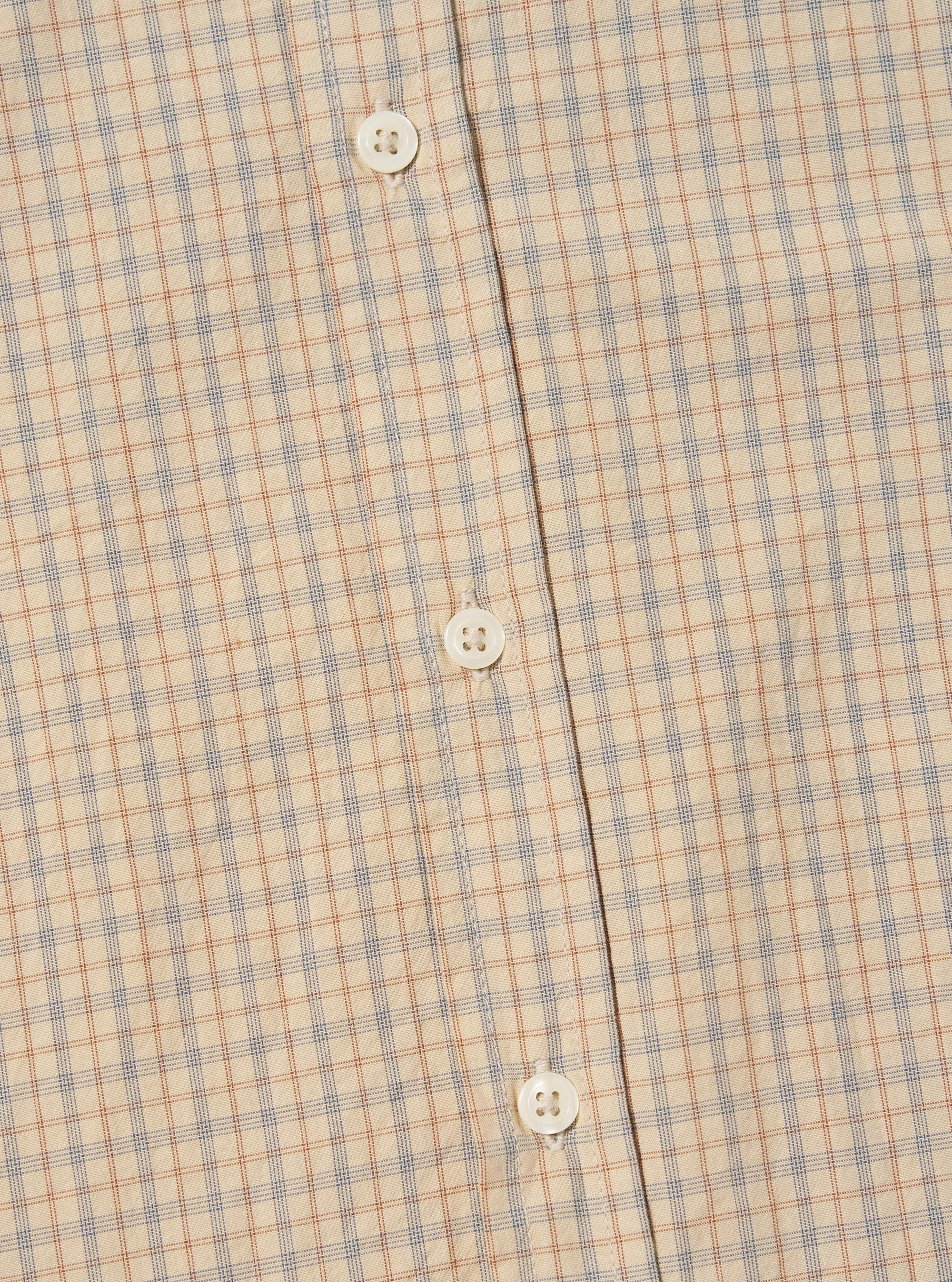 Shiro Check Lazy Day Shirt - Fawn