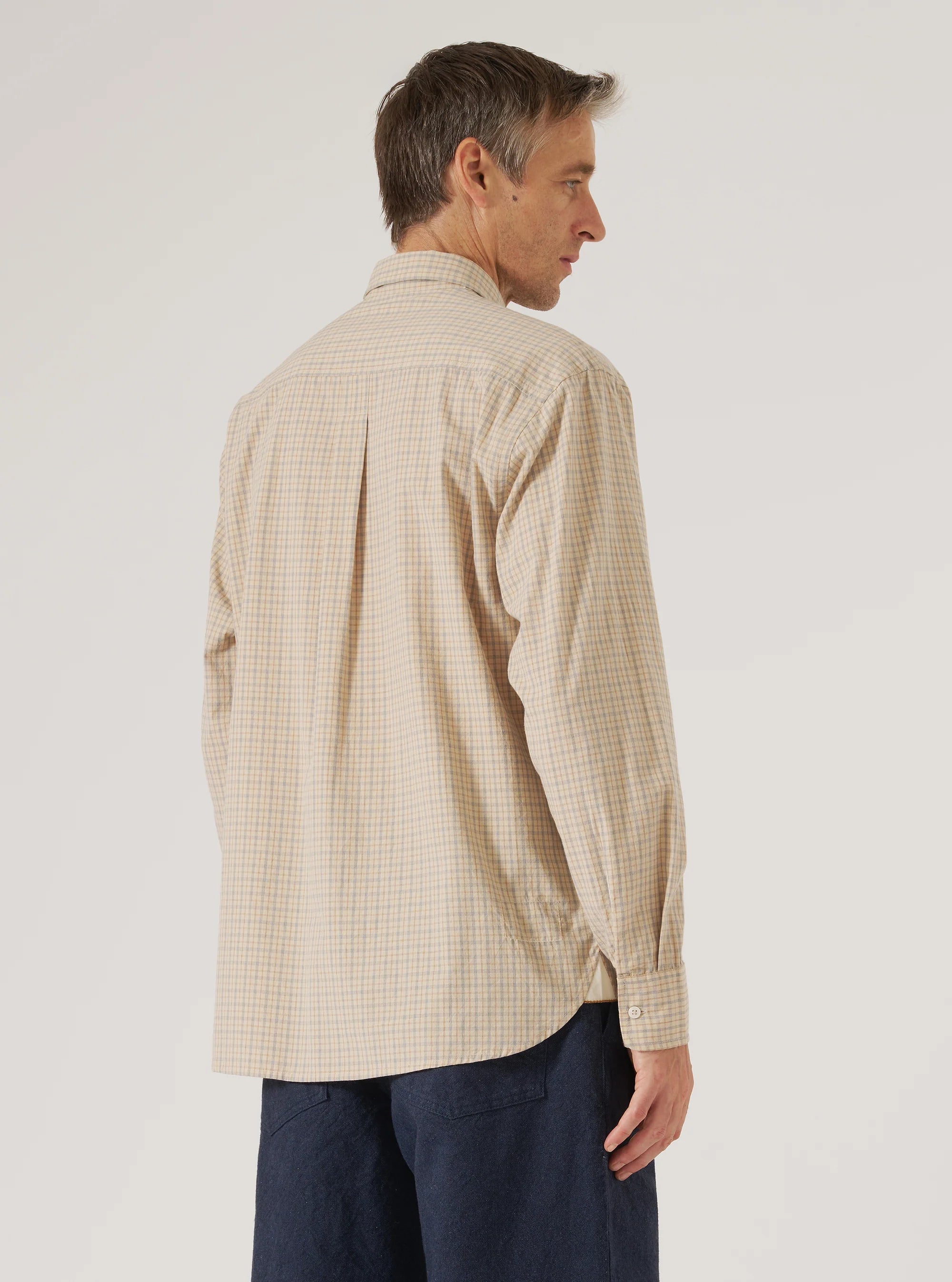 Shiro Check Lazy Day Shirt - Fawn