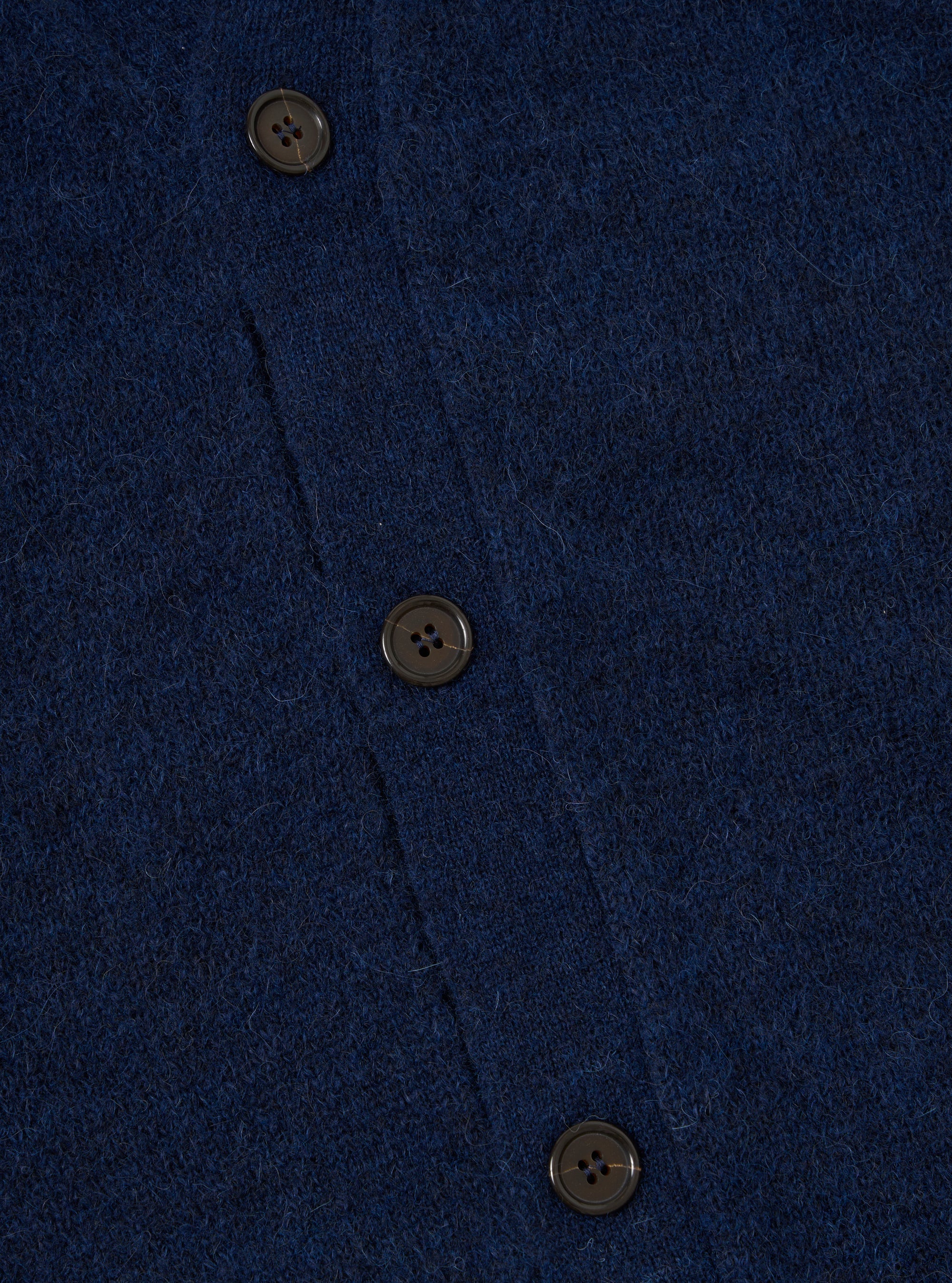 Alpaca Knit David Cardigan - Navy
