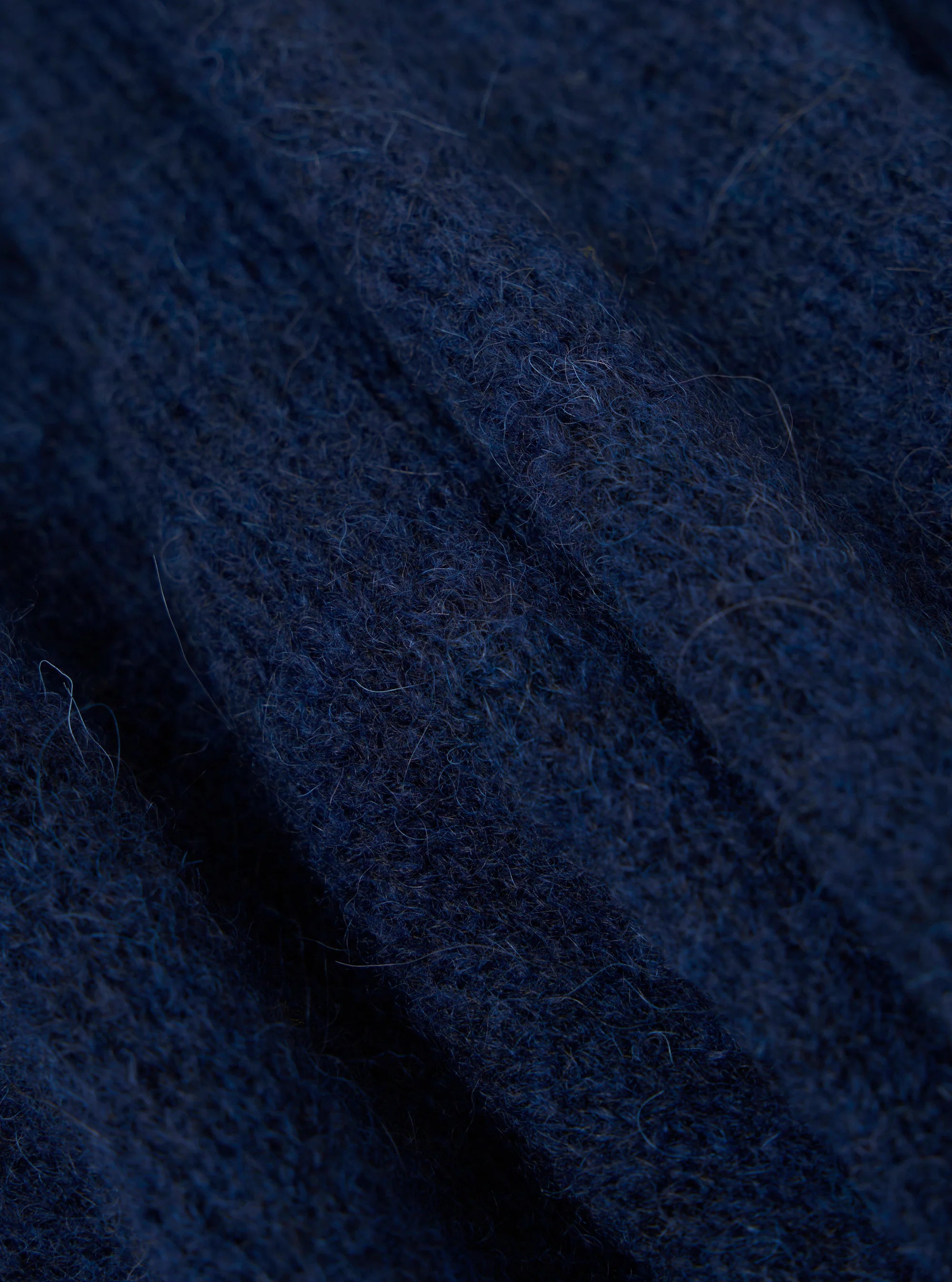Alpaca Knit David Cardigan - Navy