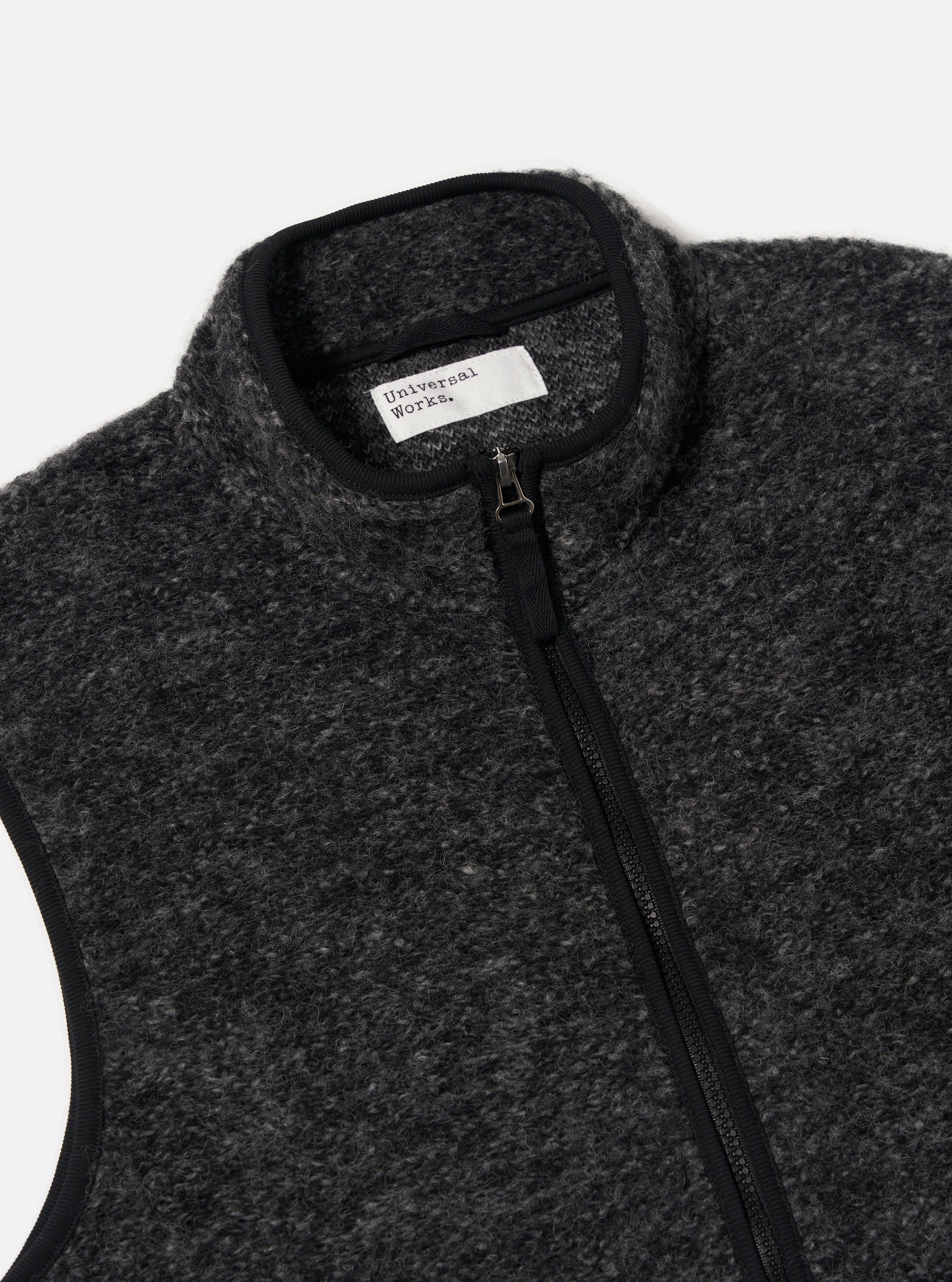 Six Wool Fleece Climbing Gilet - Black