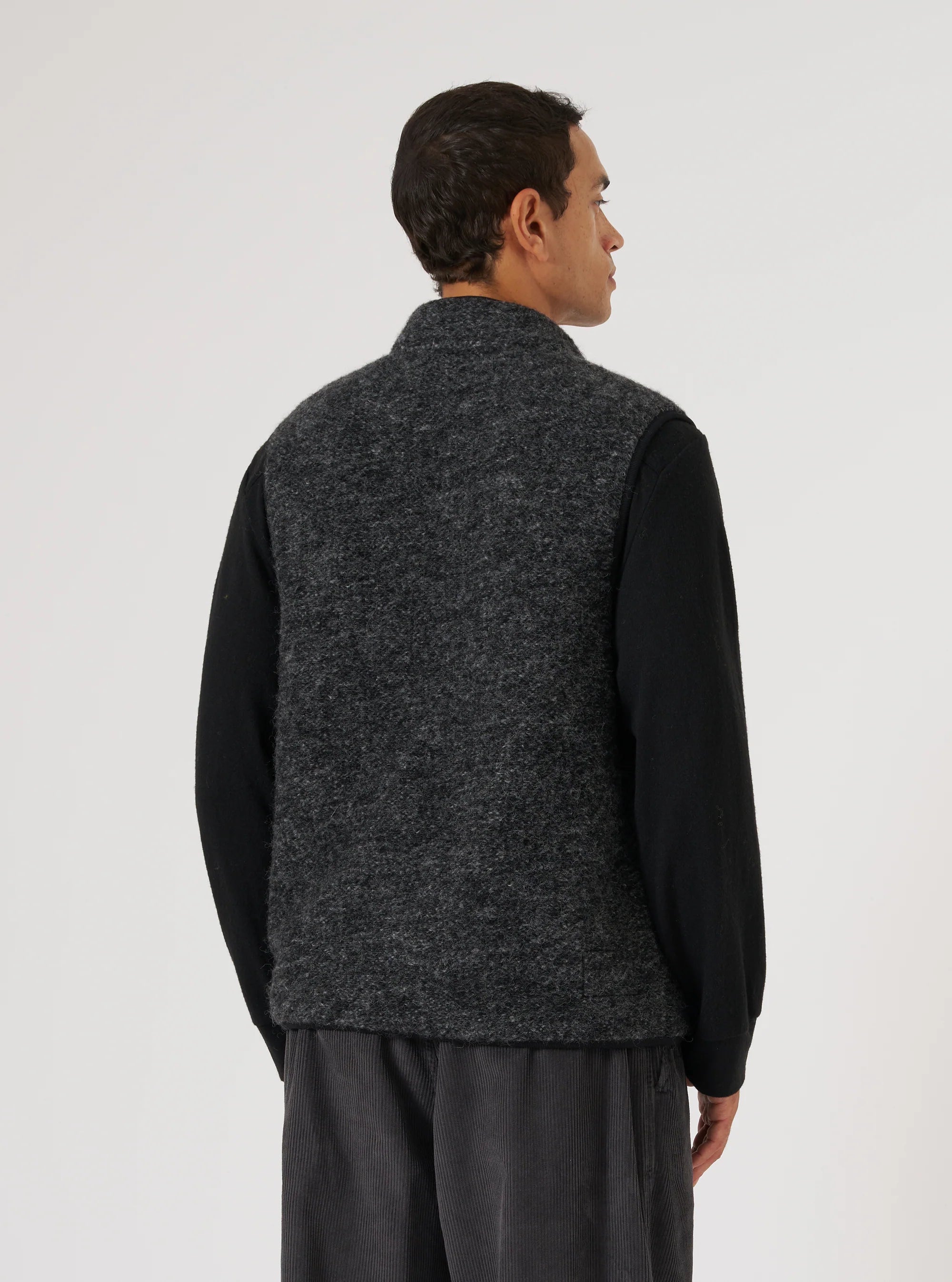 Six Wool Fleece Climbing Gilet - Black