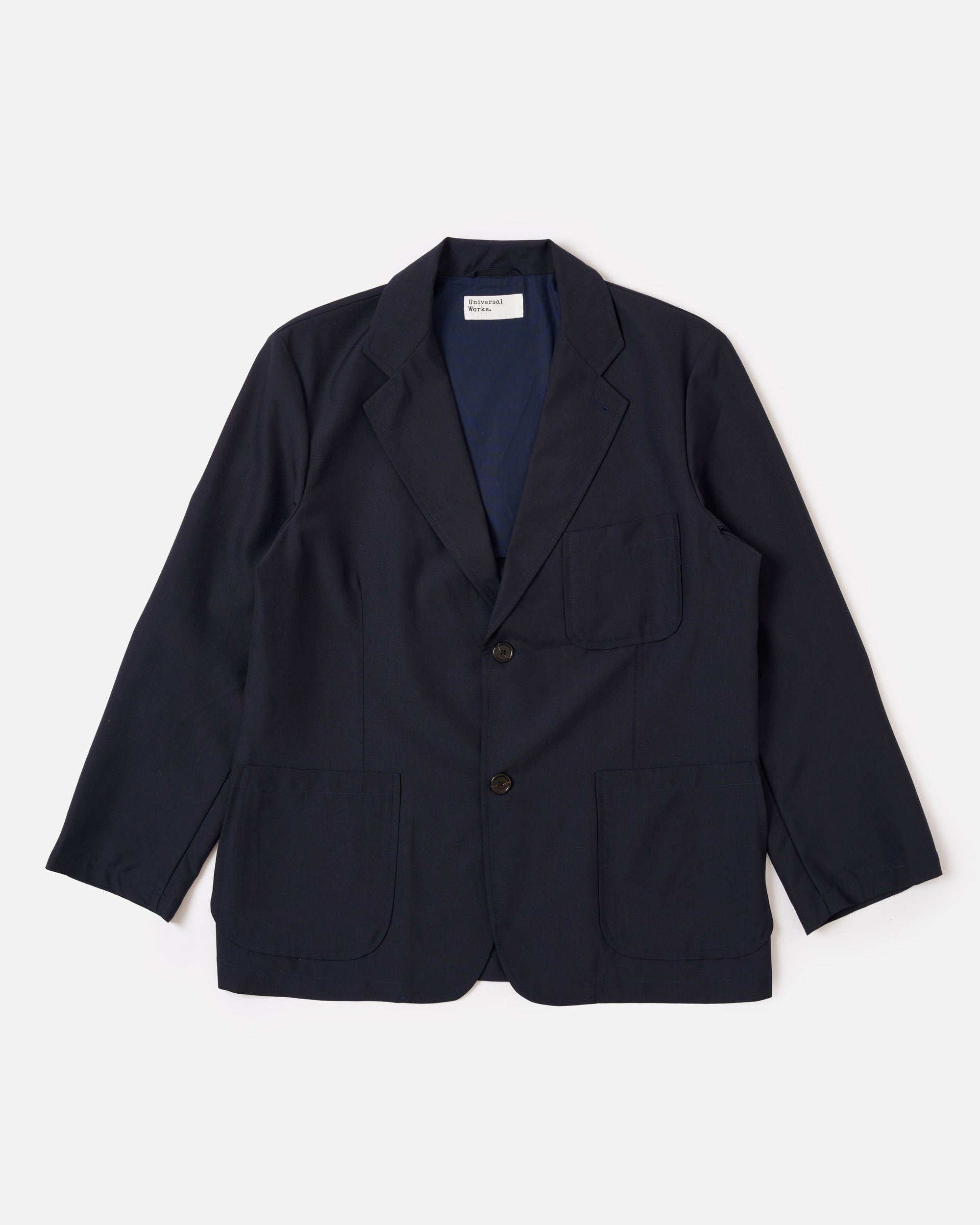Two Button Jacket - Navy Tropical Suiting