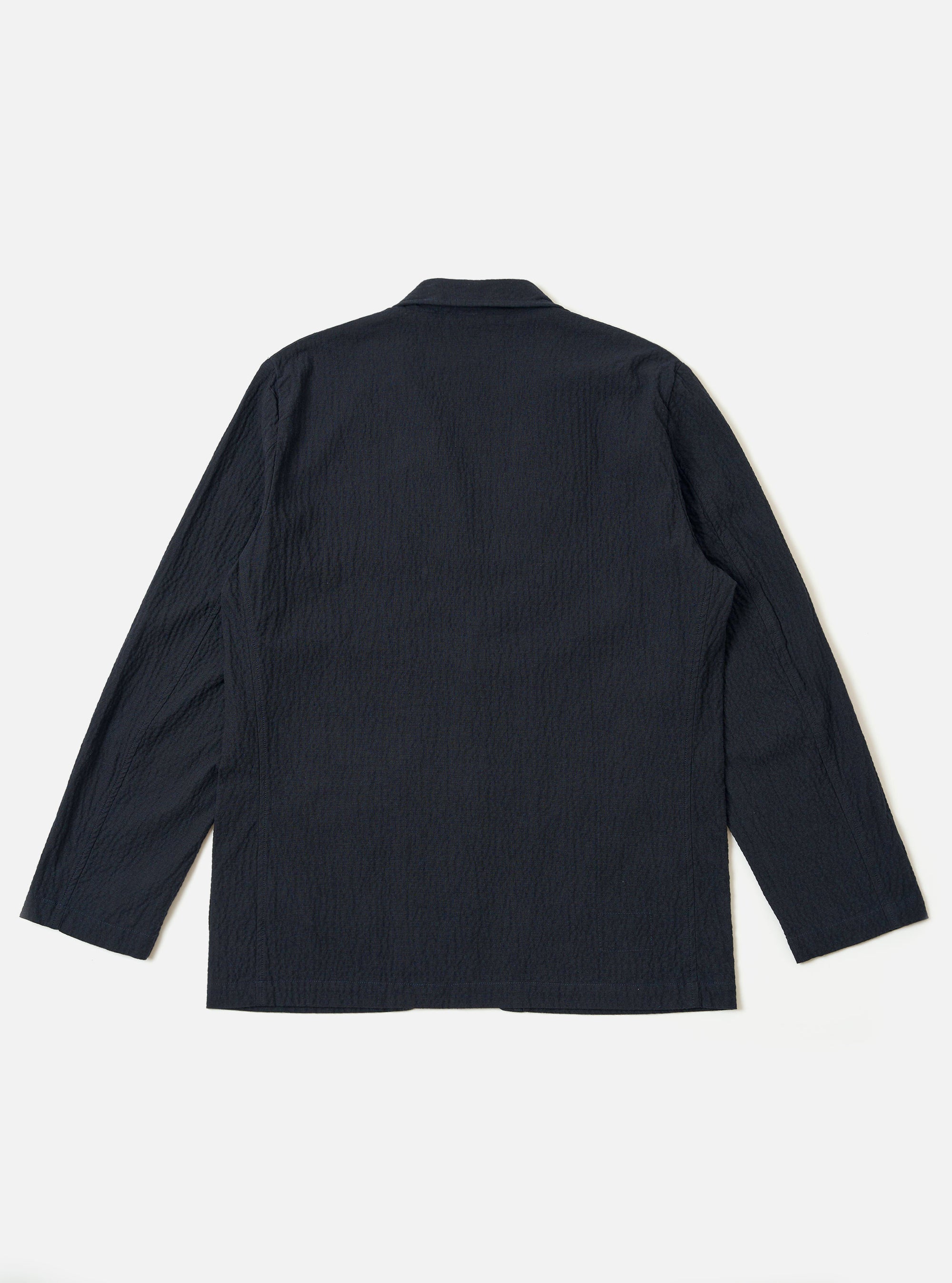 Two Button Jacket - Dark Navy Ospina Cotton