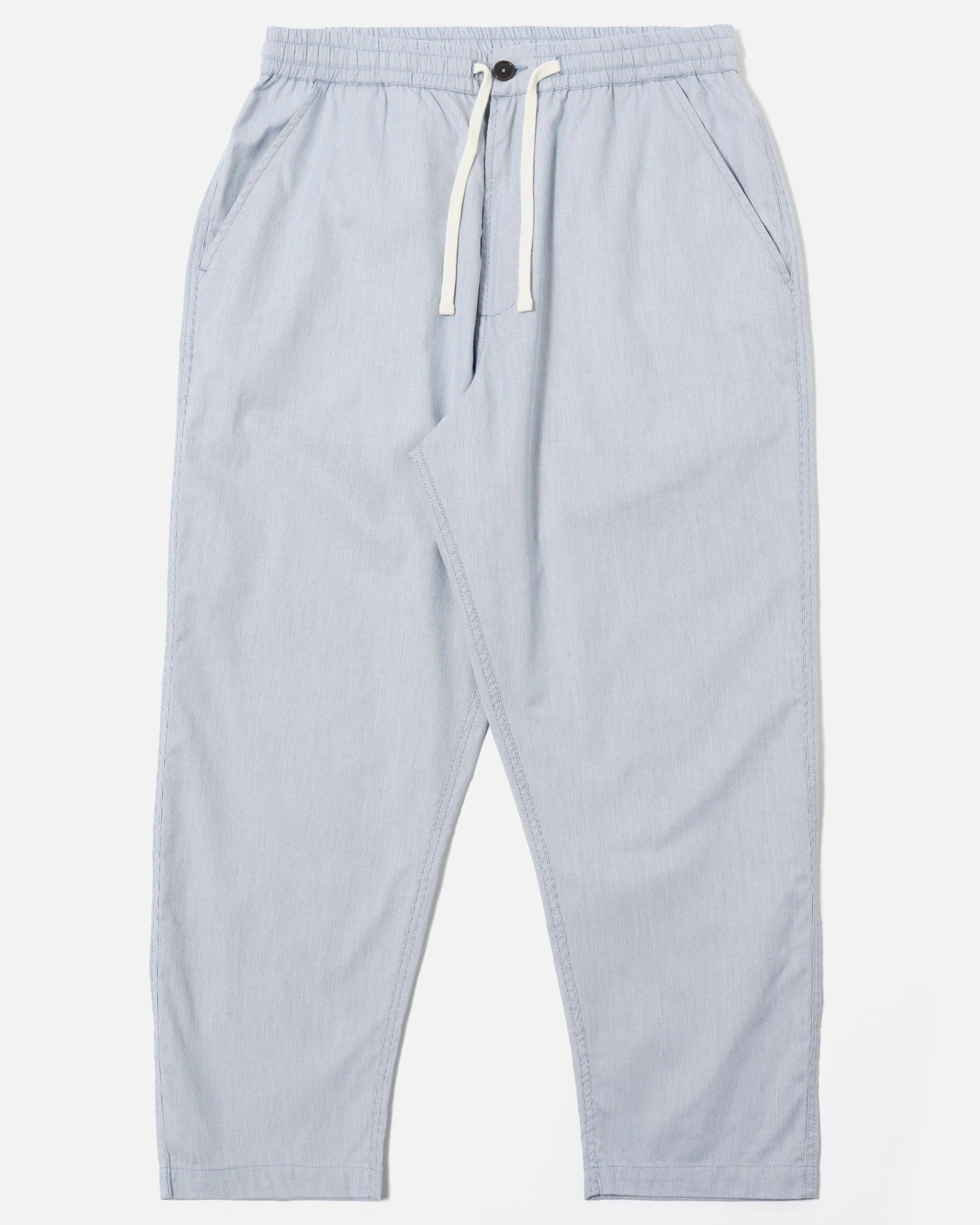 Hi Water Trouser - Navy Kennedy Stripe