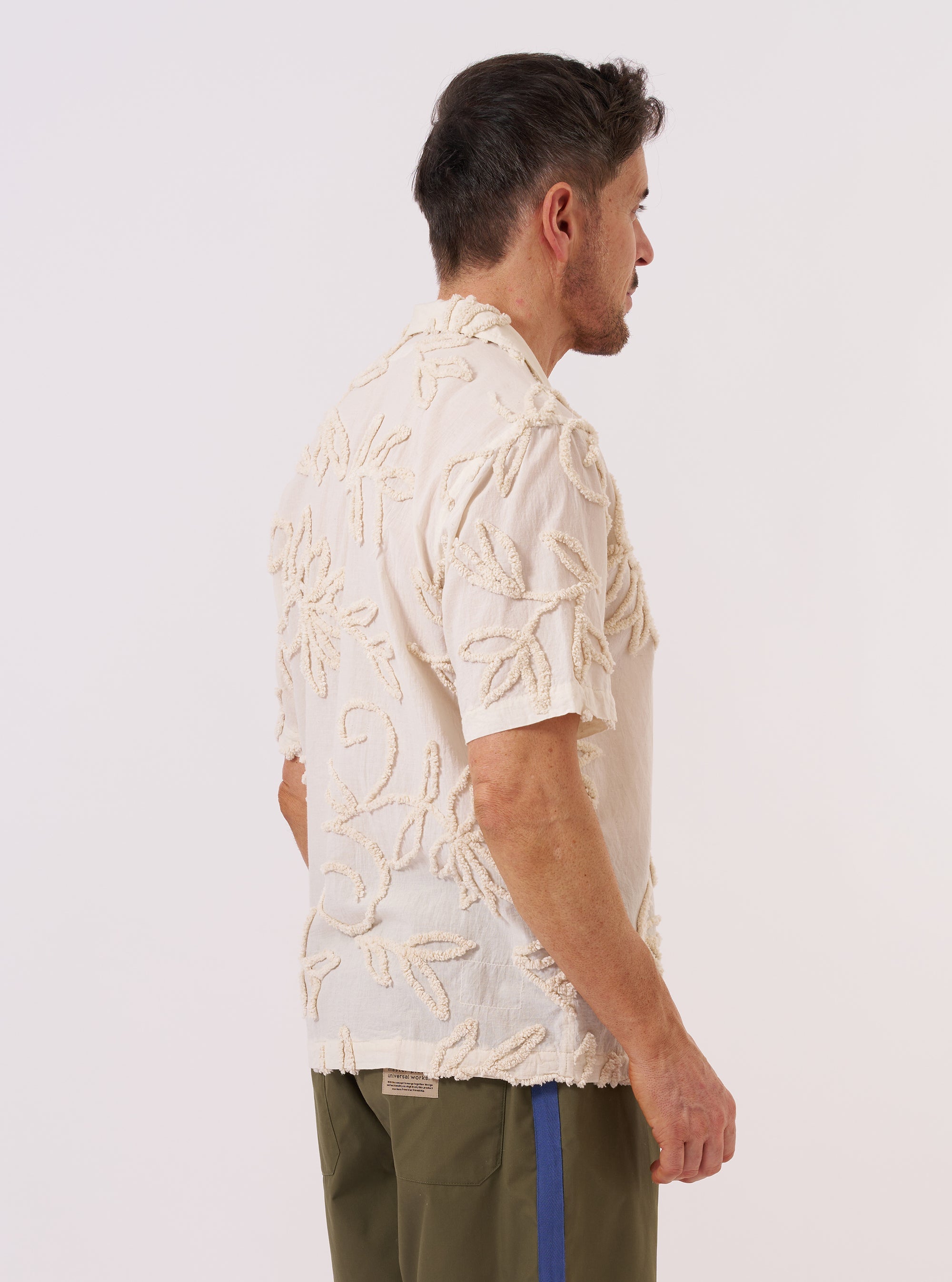 Road Trip Shirt - Ecru 3D Flower