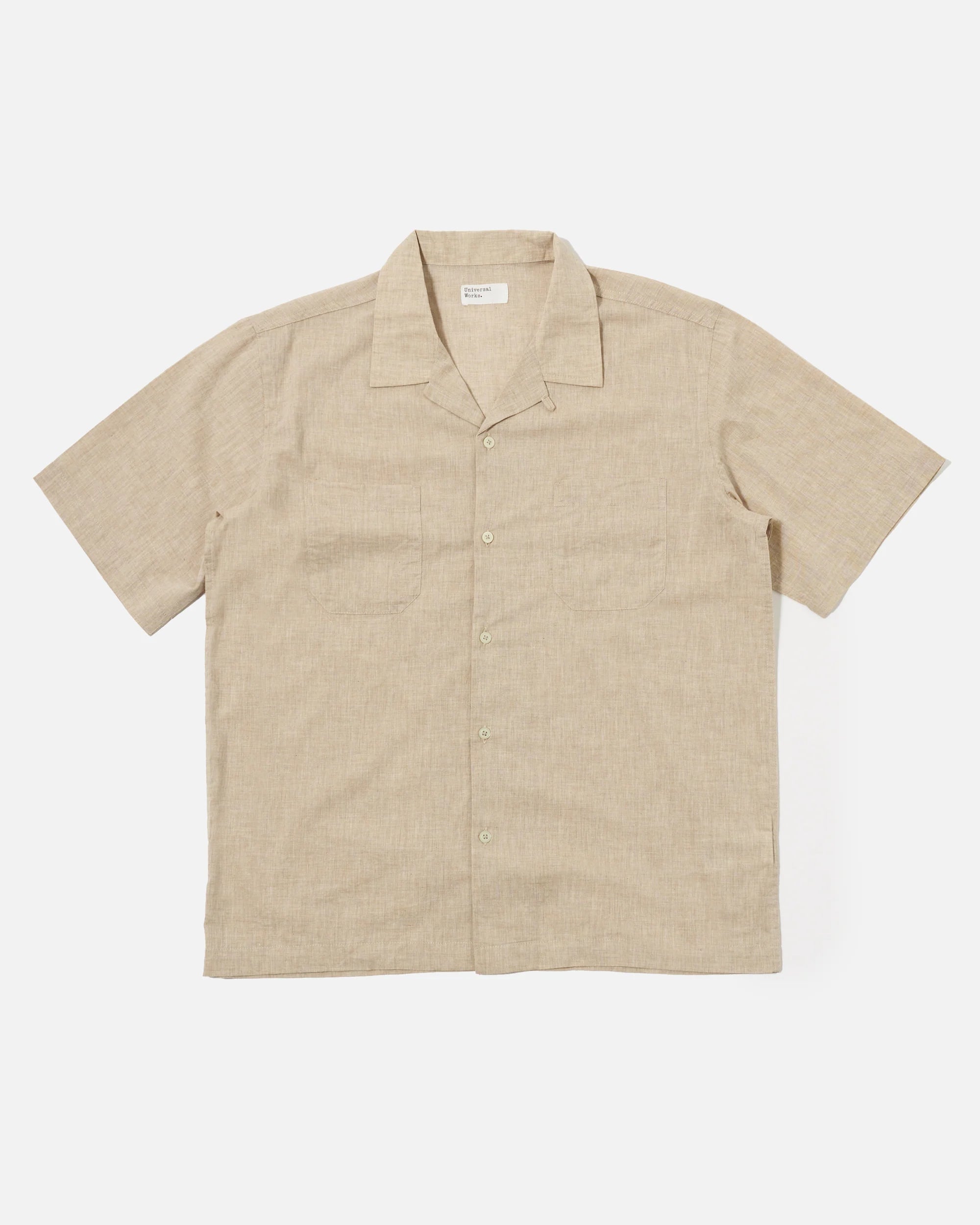 Sal Road Shirt - Beige Fine Organic Cotton