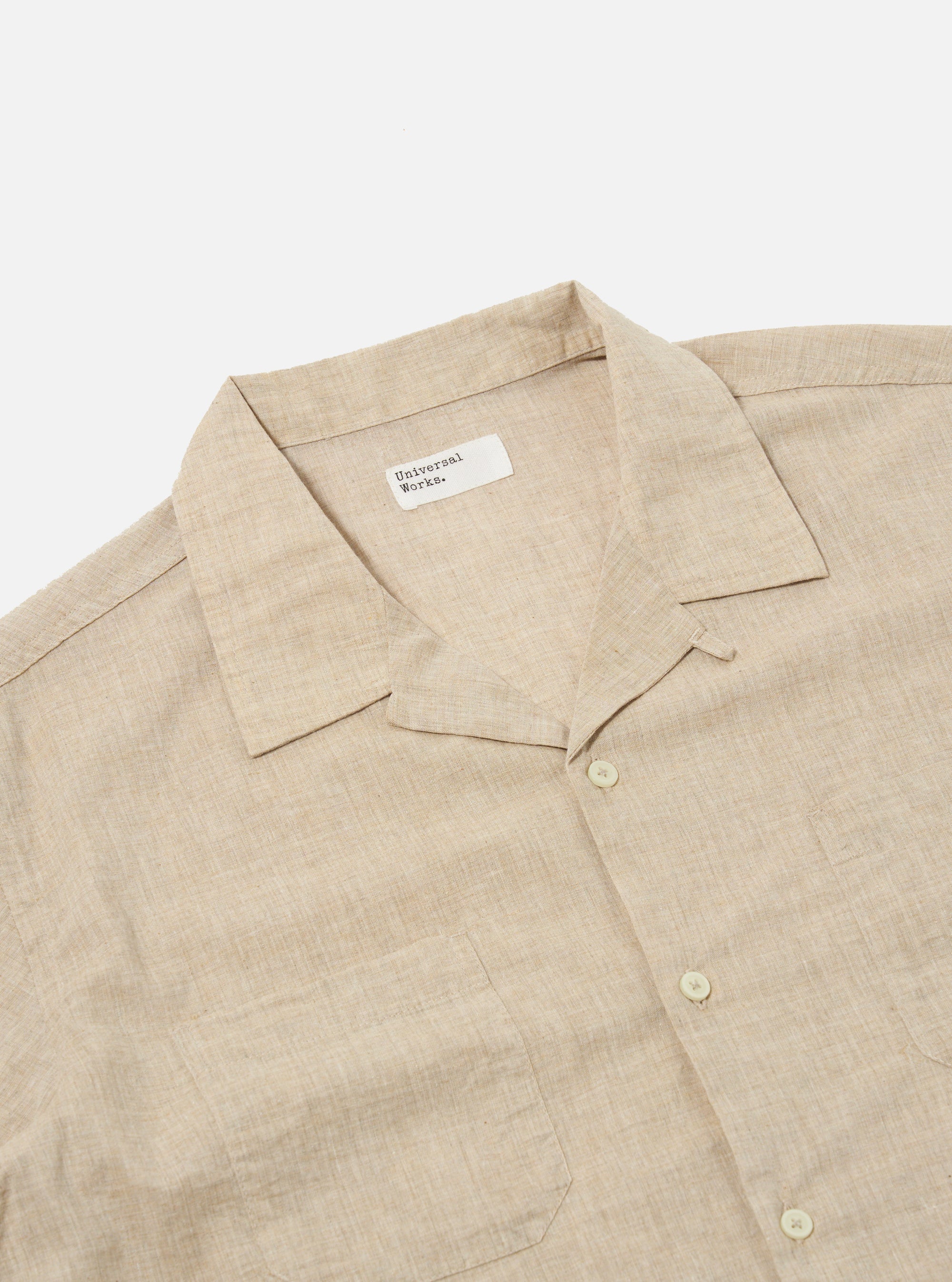 Sal Road Shirt - Beige Fine Organic Cotton