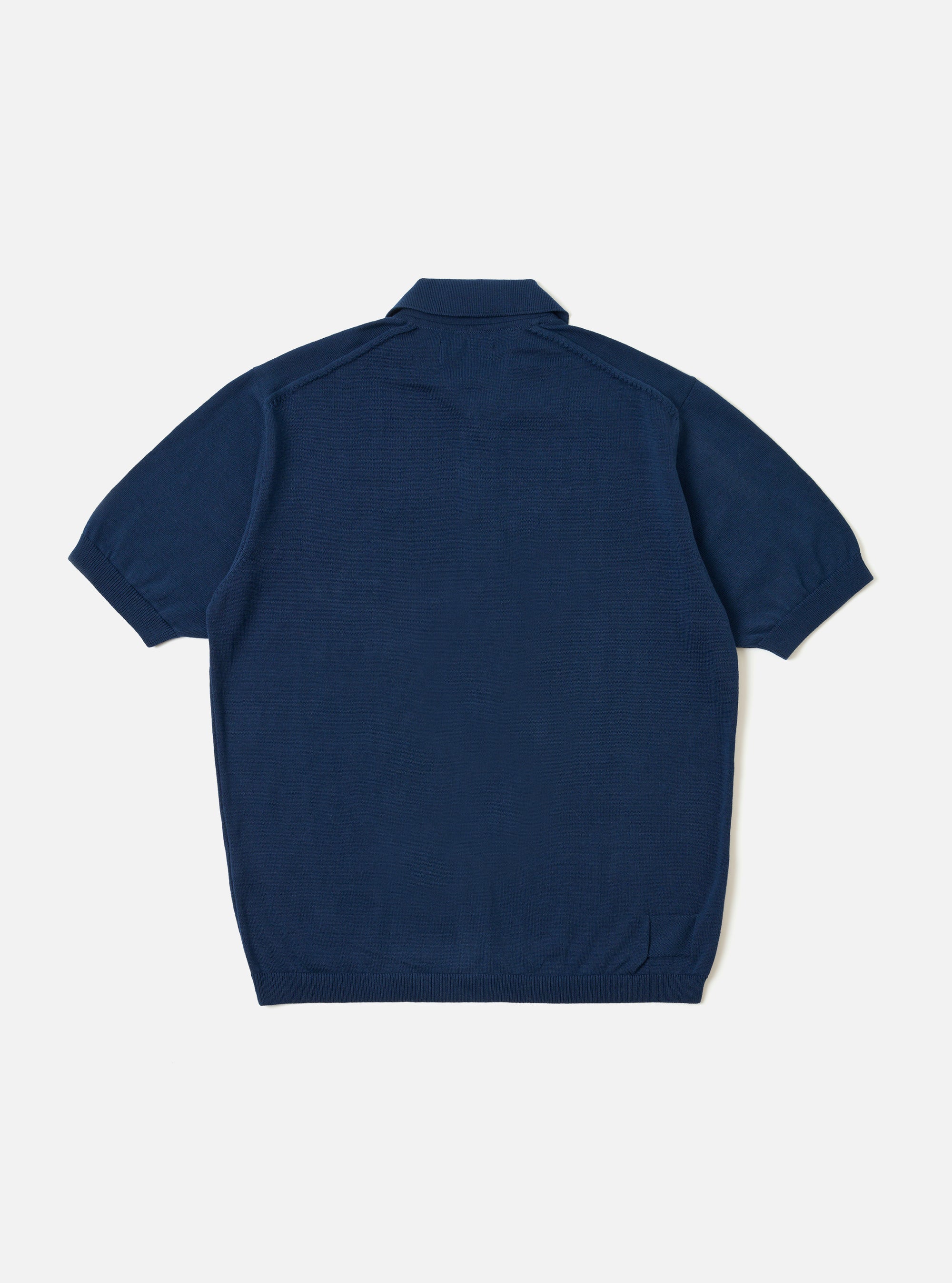 Jonny Knit Shirt - Dark Navy Cotton Lace Knit