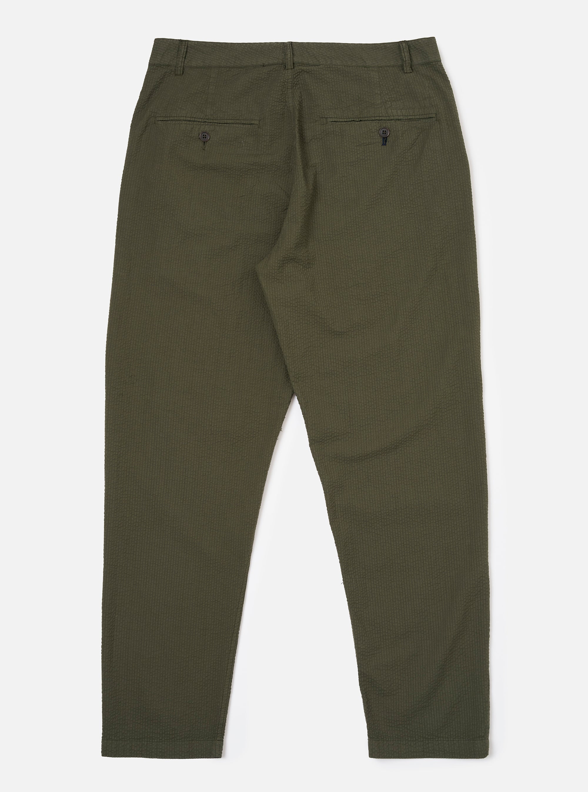 Military Chino - Olive Merida Seersucker