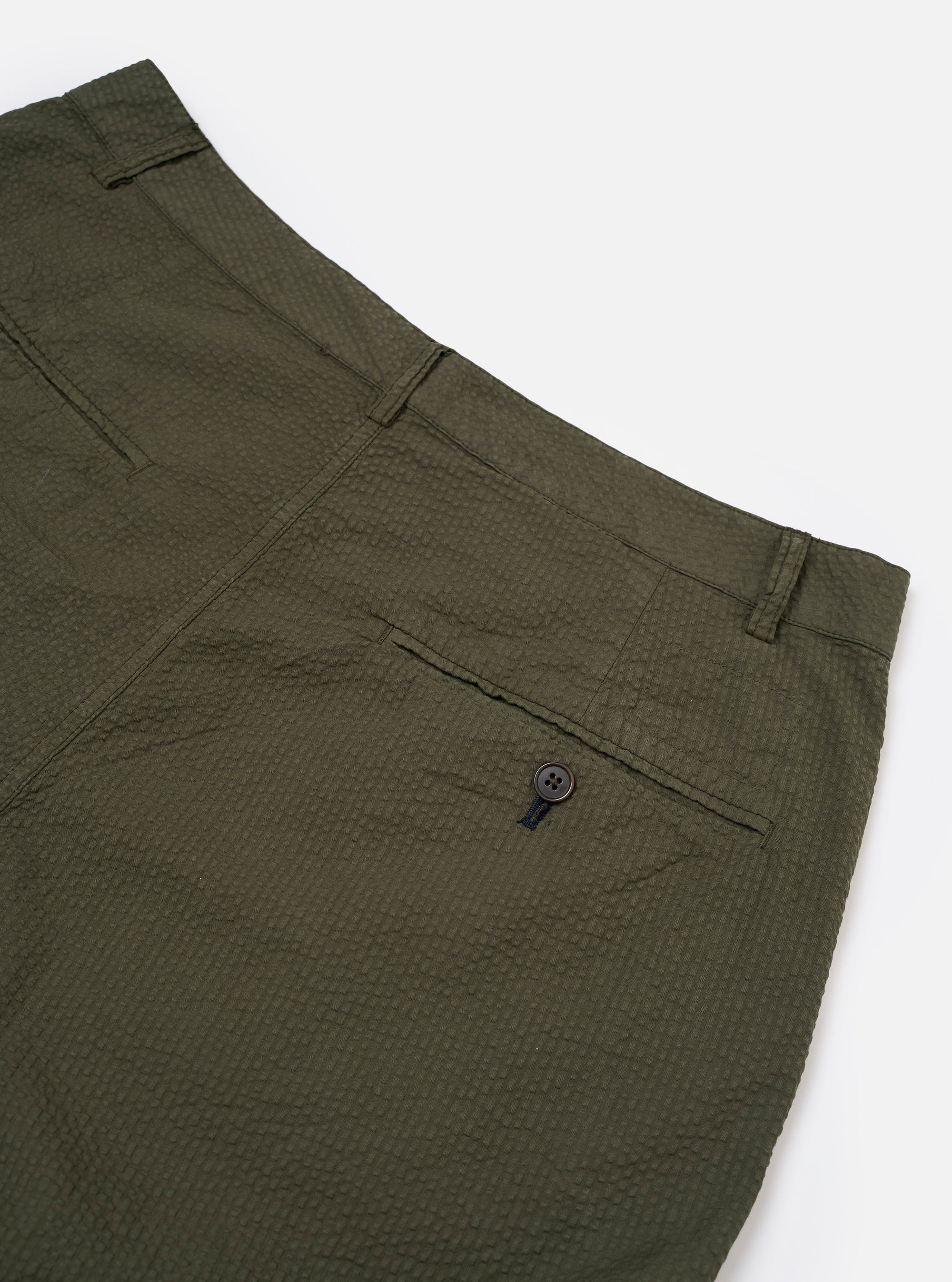 Military Chino - Olive Merida Seersucker